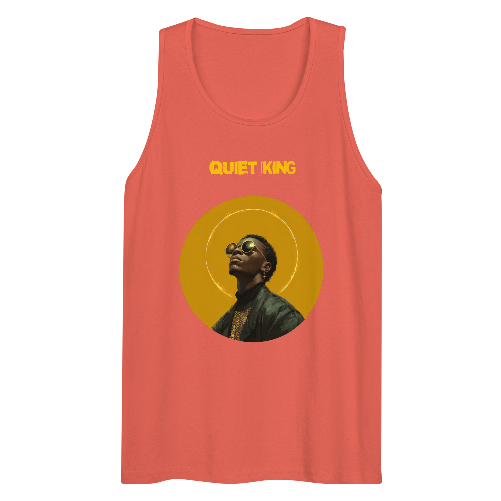 Xantho Philos™ Tank Top in Coral for men, lightweight summer tank top with a vibrant casual tone