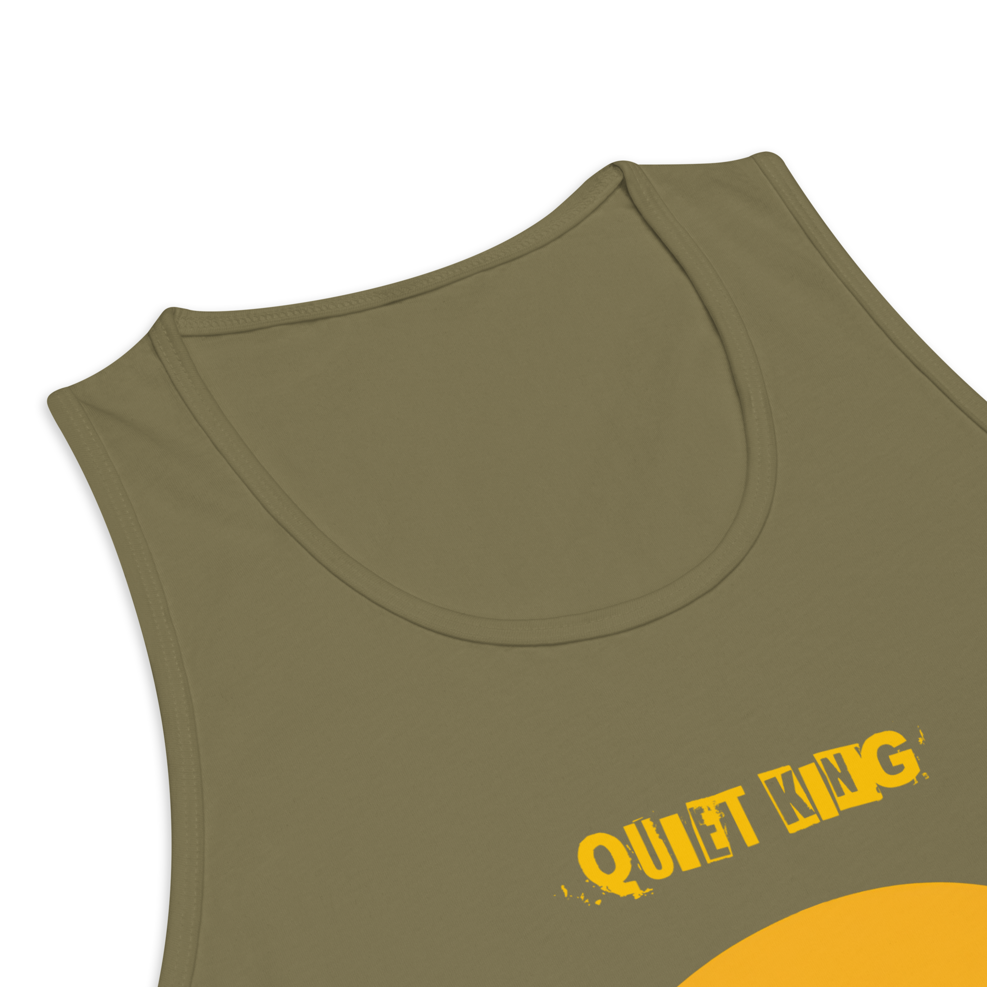 IntrovertedAlpha™ Tank Top in Military Green for men, athletic streetwear tank with a grounded utilitarian tone