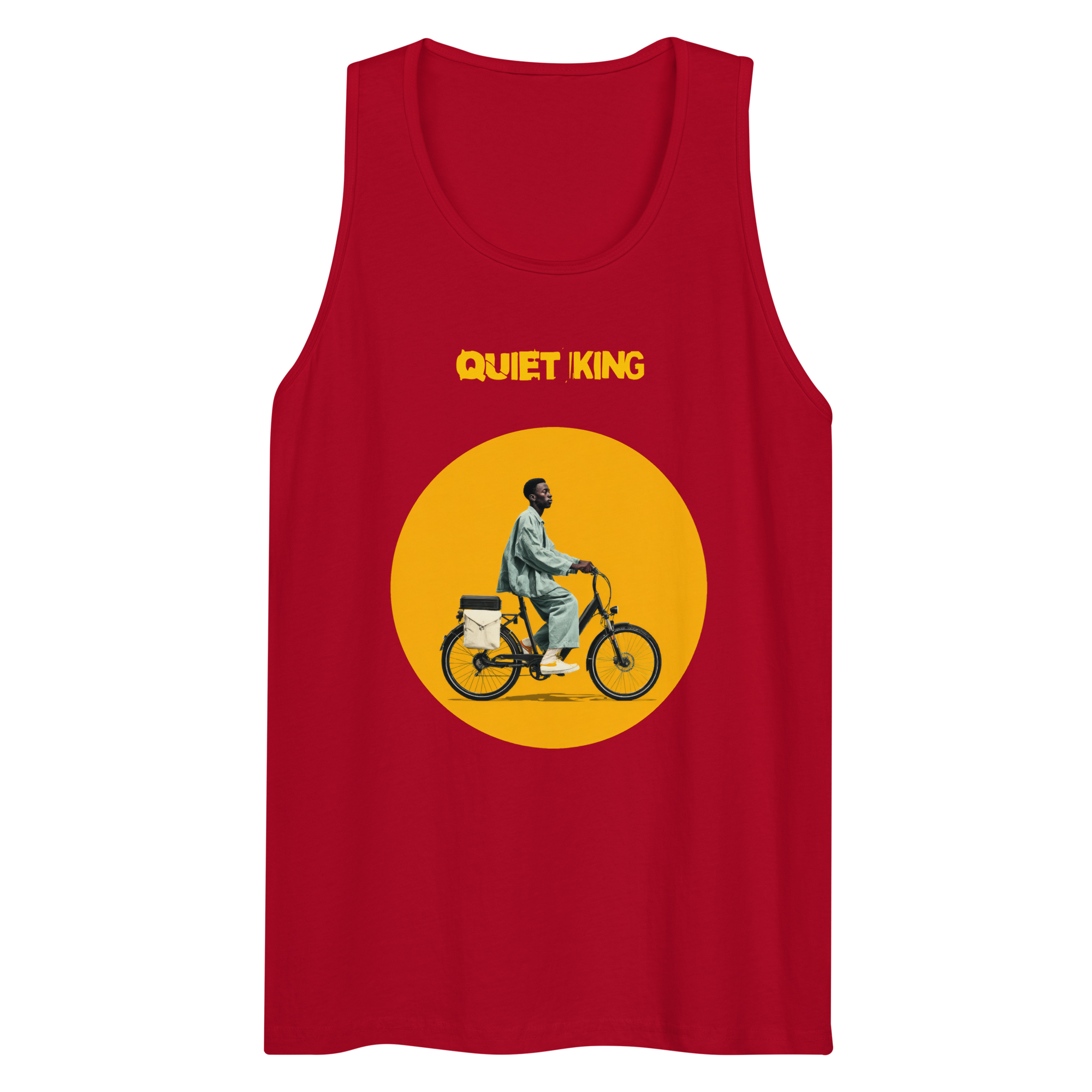 Xantho Philos™ Tank Top in Red for men, bold premium tank top with lightweight streetwear style