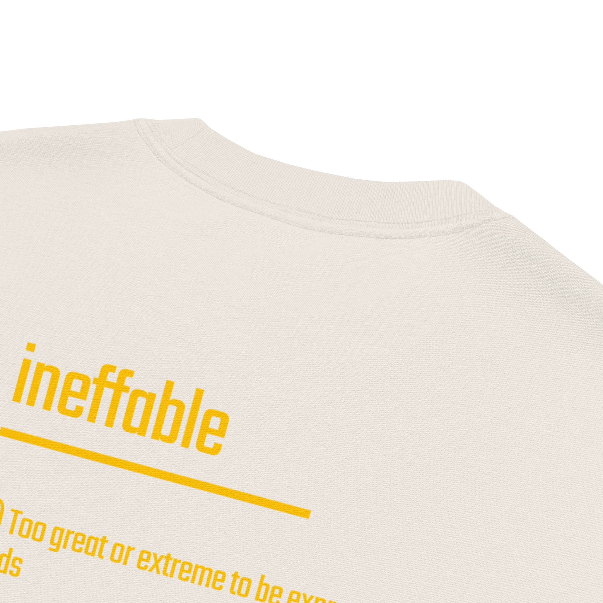 Xantho Philos™ Oversized Faded T-Shirt in Faded Bone for men, soft neutral oversized T-shirt with a minimalist streetwear feel