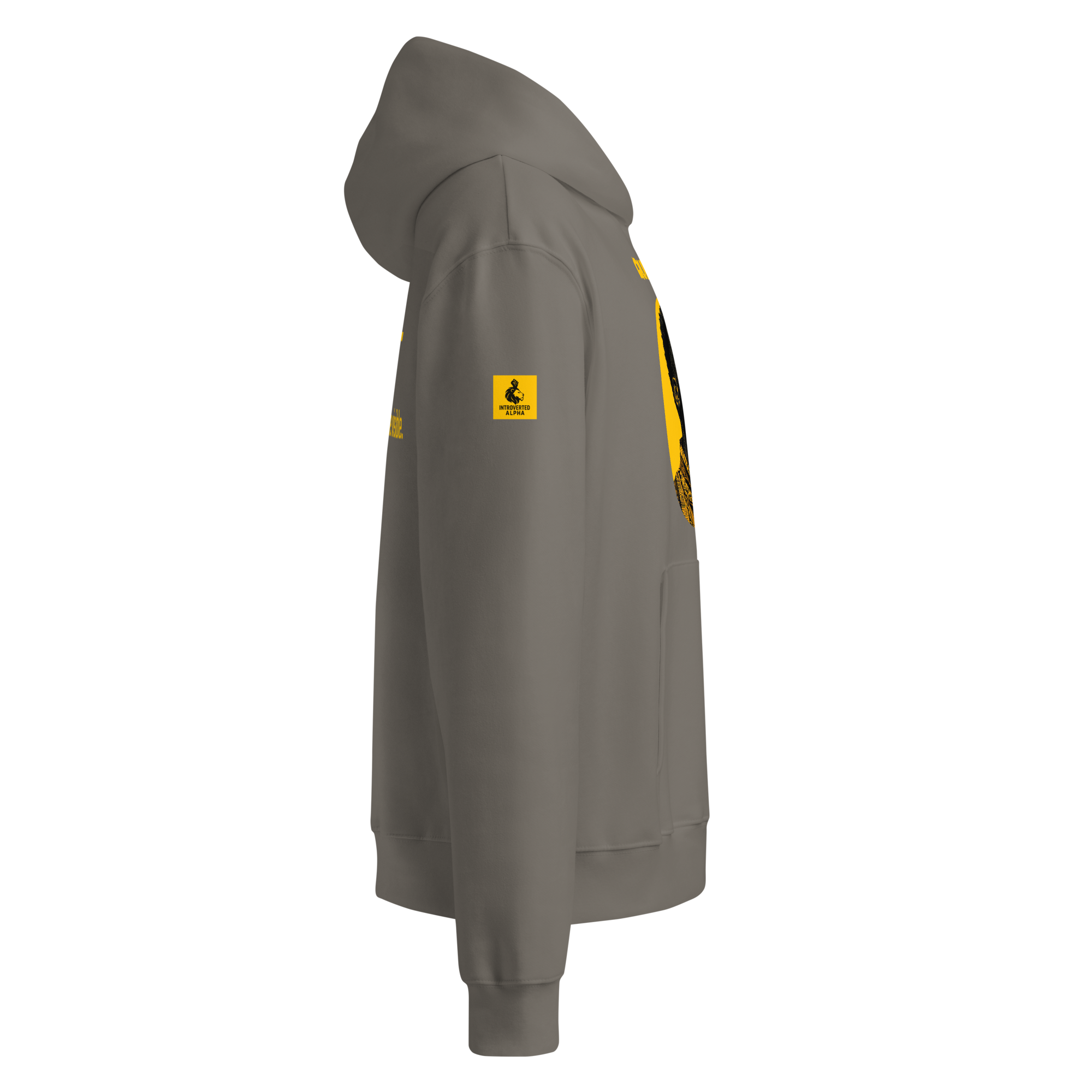 Xantho Philos™ Oversized Hoodie in Asphalt for men, clean minimalist hoodie with premium heavyweight comfort