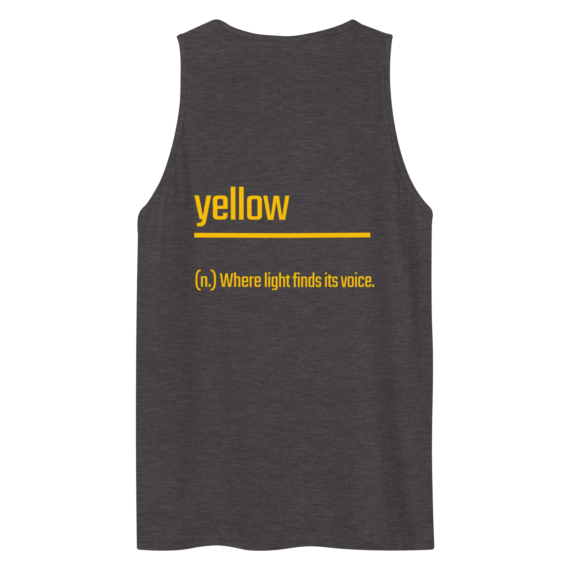 Xantho Philos™ Tank Top in Charcoal Heather for men, soft-blend tank top with a clean everyday fit