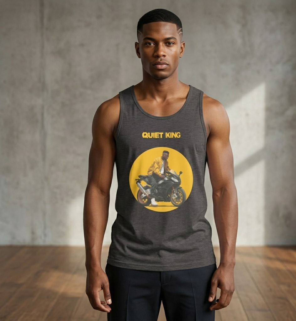 Xantho Philos™ Tank Top in Charcoal Heather for men, soft-blend tank top with a clean everyday fit