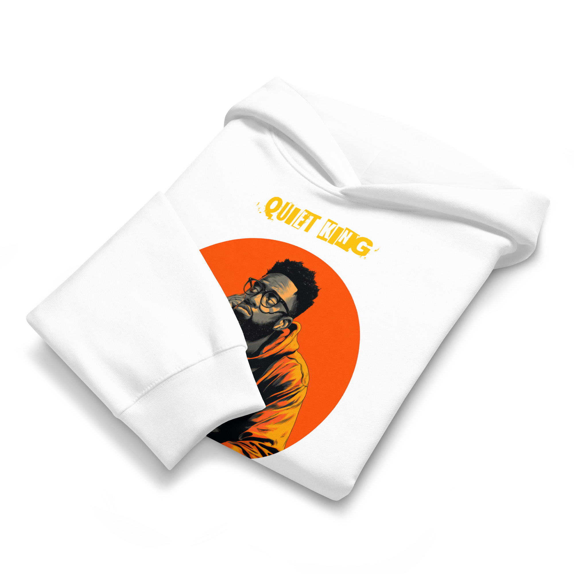 Xantho Philos™ Oversized Hoodie in White for men, crisp minimalist oversized hoodie with premium streetwear appeal