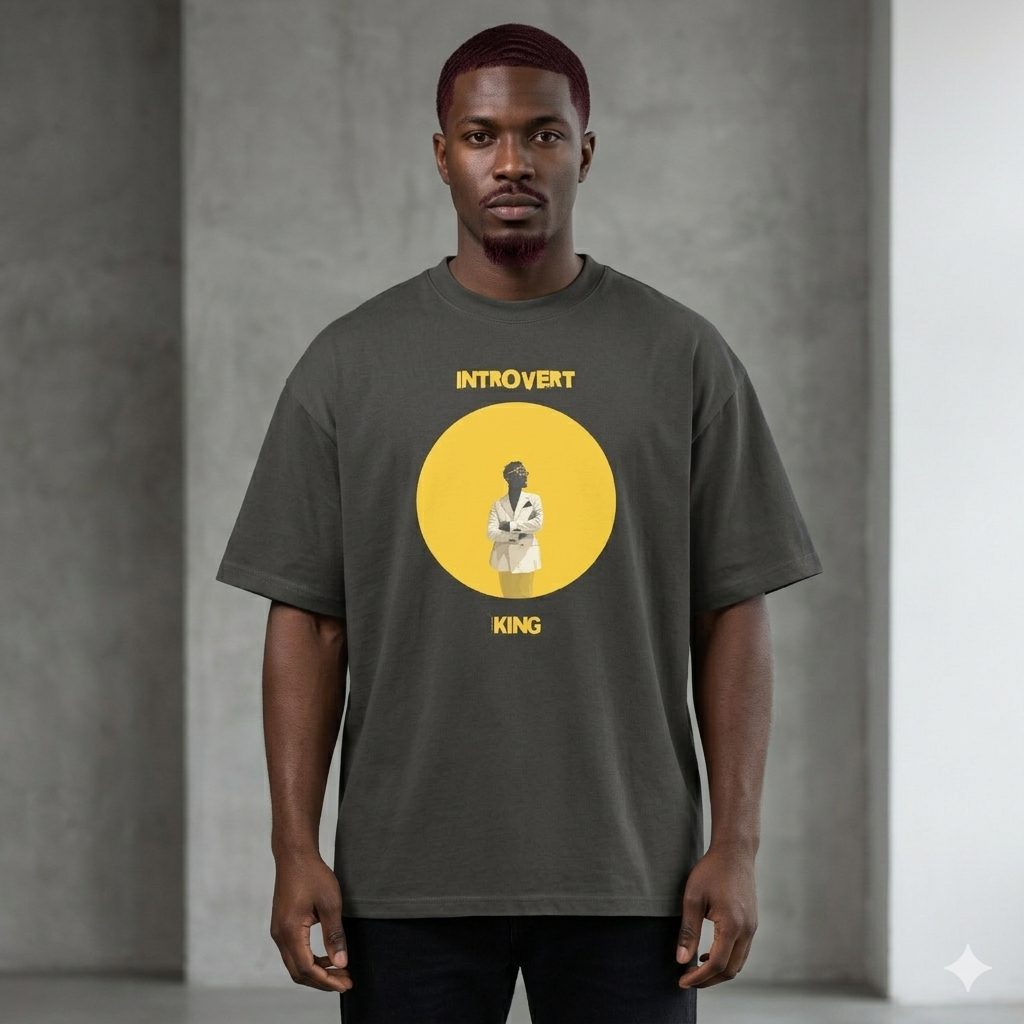 Xantho Philos™ Box Tee in Vintage Black for men, washed boxy T-shirt with a relaxed streetwear silhouette
