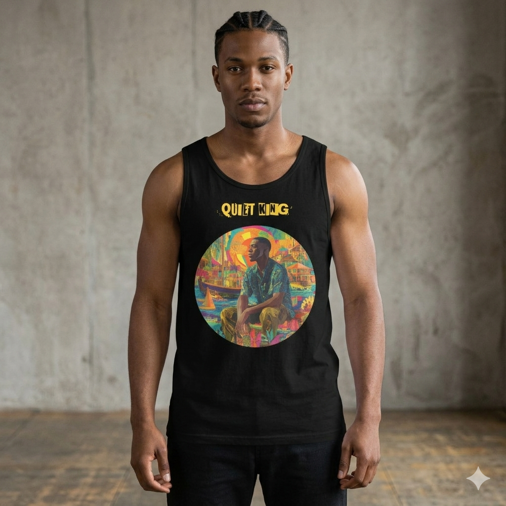 IntrovertedAlpha™ Tank Top in Black for men, premium everyday tank with a clean athletic fit