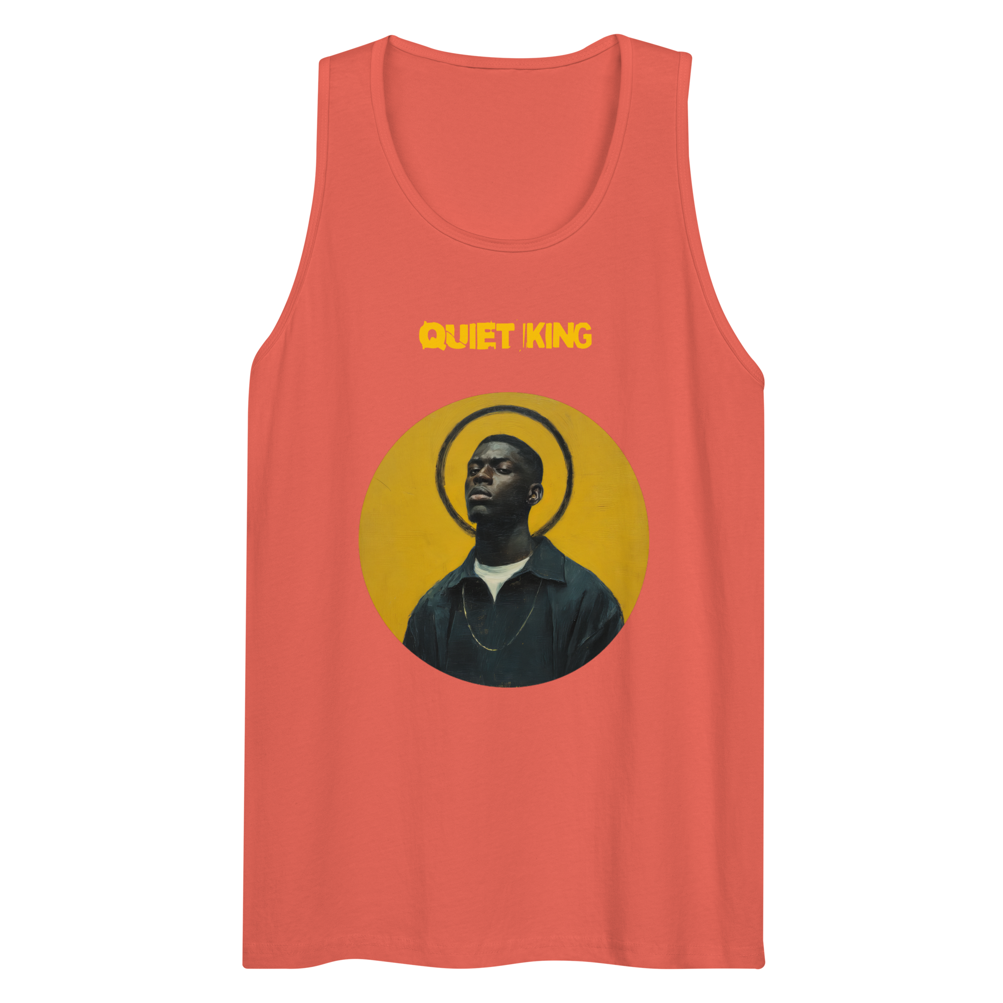 Xantho Philos™ Tank Top in Coral for men, lightweight summer tank top with a vibrant casual tone