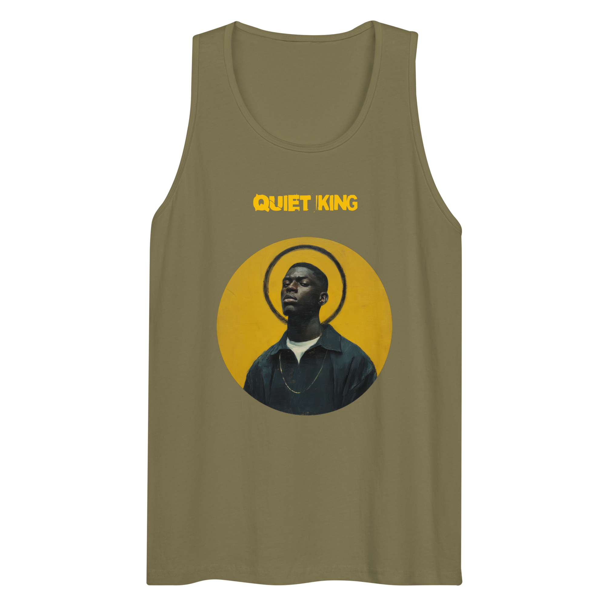 Xantho Philos™ Tank Top in Military Green for men, athletic streetwear tank with a grounded utilitarian tone
