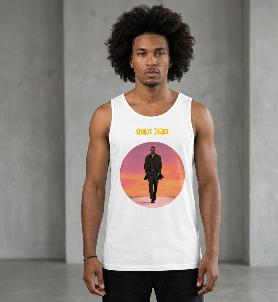 Xantho Philos™ Tank Top in White for men, crisp minimalist tank top with a breathable everyday fit