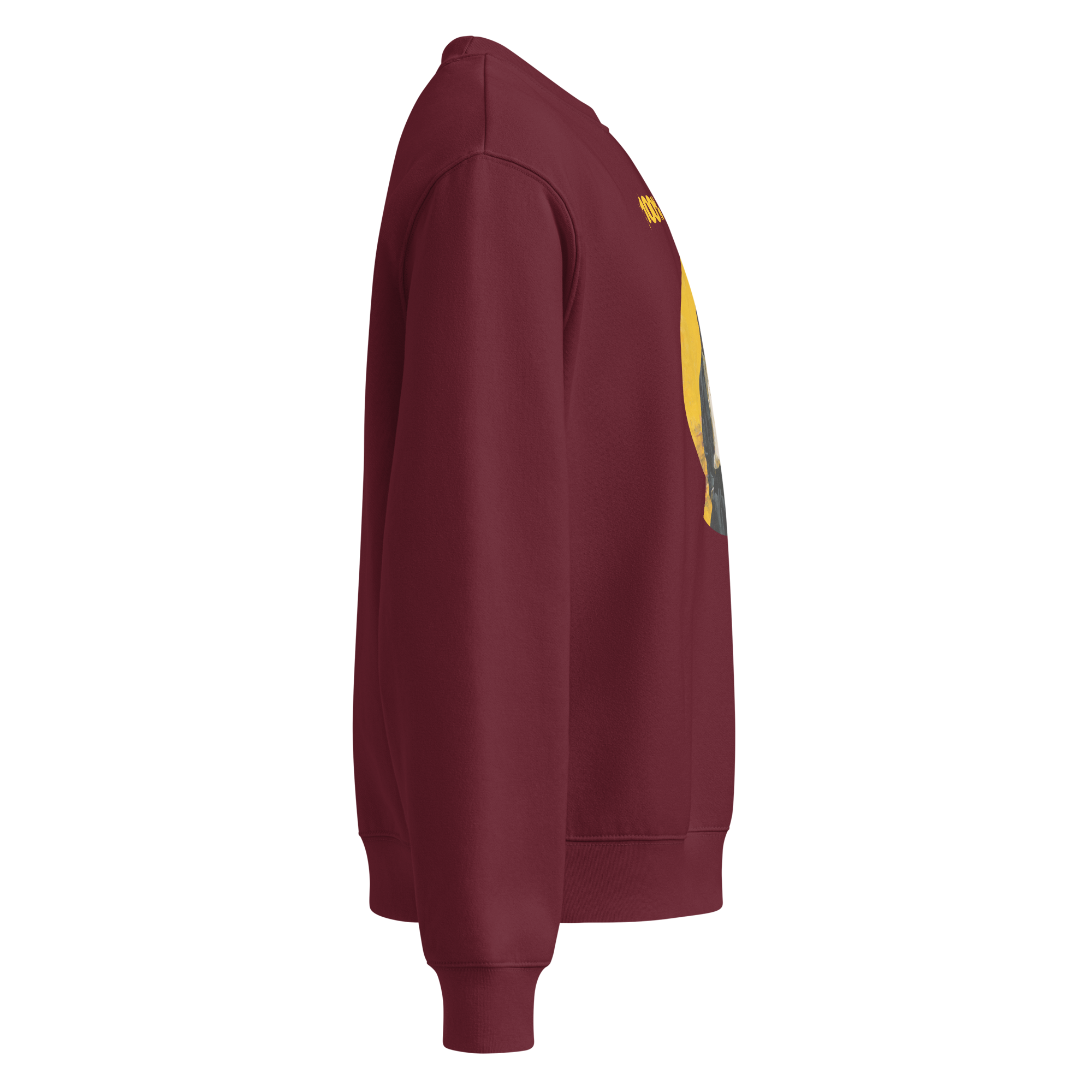 Xantho Philos™ Oversized Sweatshirt in Maroon for men, rich-toned oversized sweatshirt with heavyweight comfort