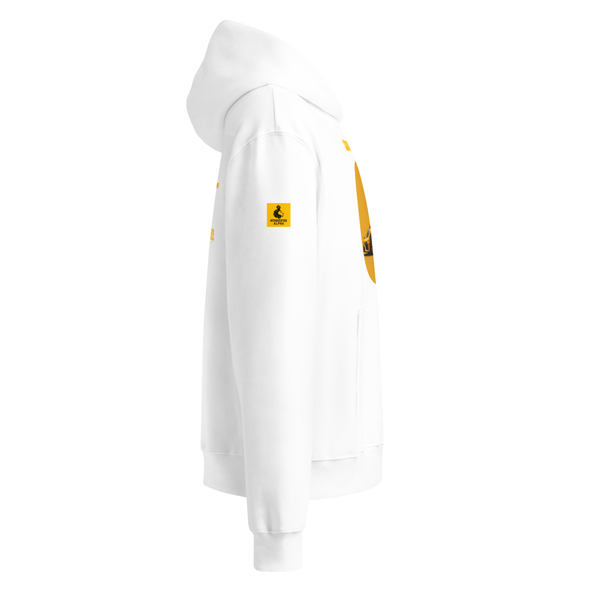 Xantho Philos™ Oversized Hoodie in White for men, crisp minimalist oversized hoodie with premium streetwear appeal