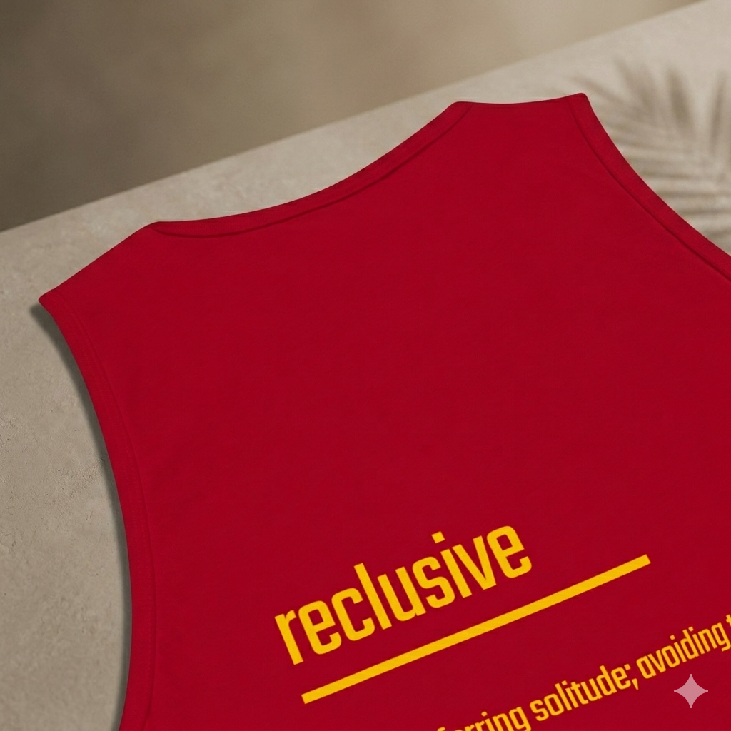 Xantho Philos™ Tank Top in Red for men, bold premium tank top with lightweight streetwear style