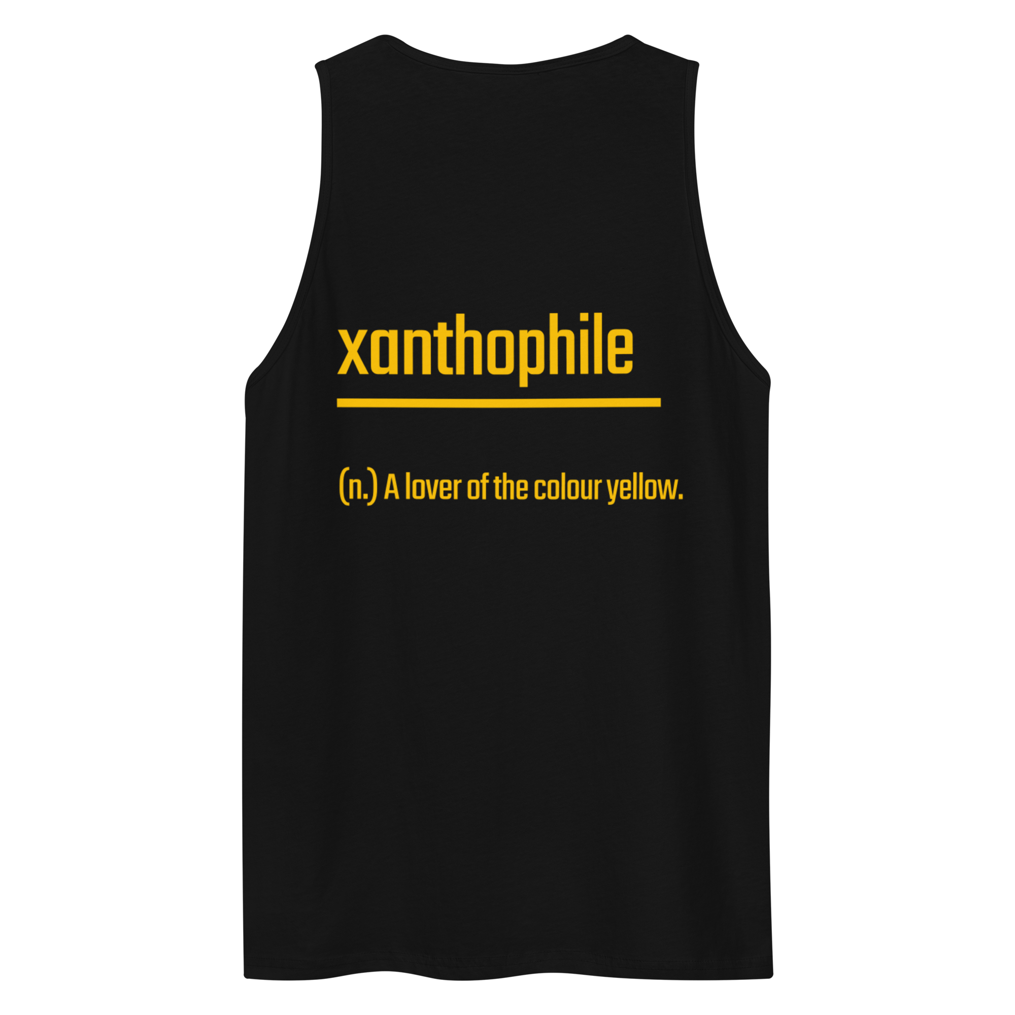 Xantho Philos™ Tank Top in Black for men, premium everyday tank with a clean athletic fit