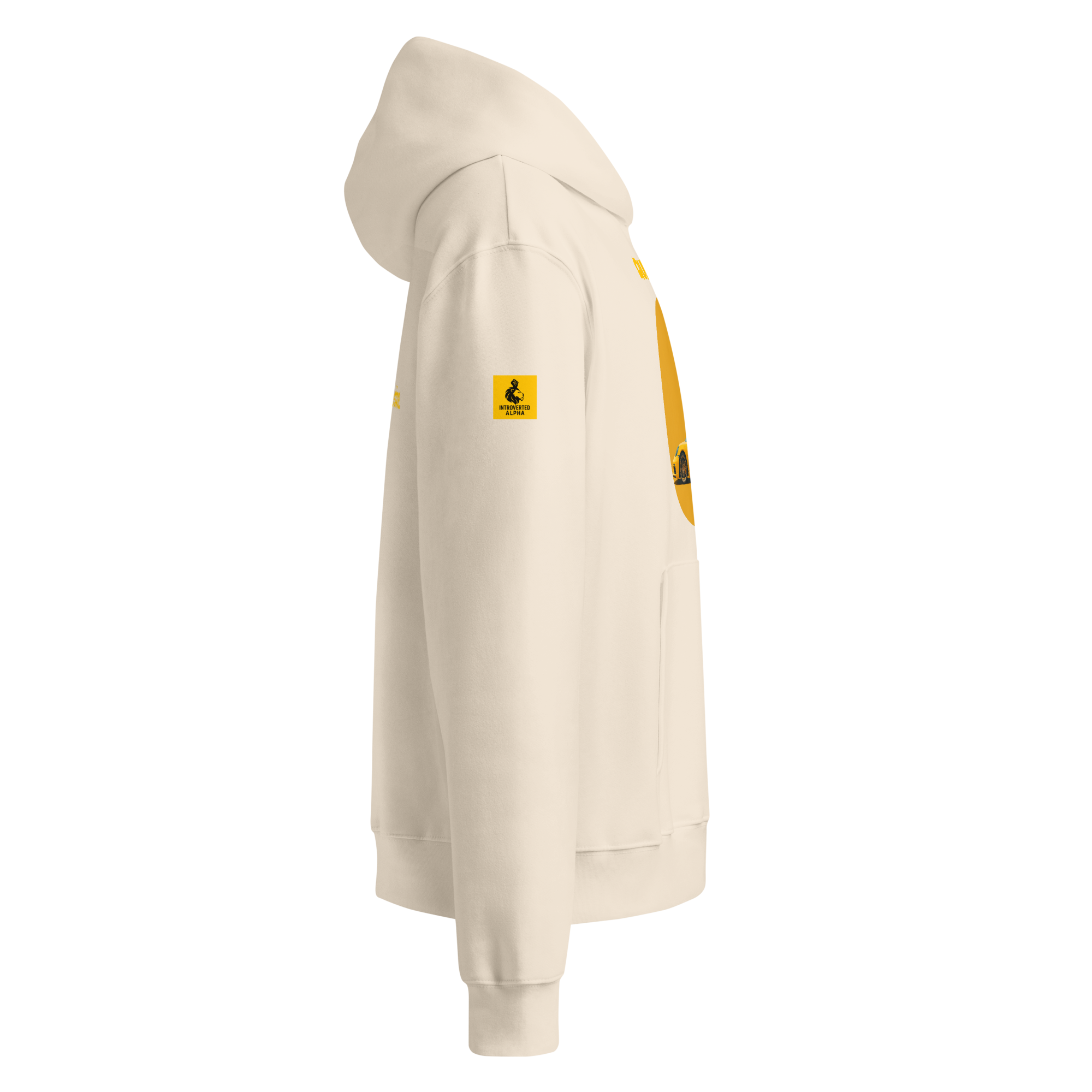 Xantho Philos™ Oversized Hoodie in Dust for men, soft neutral heavyweight hoodie with a relaxed fit