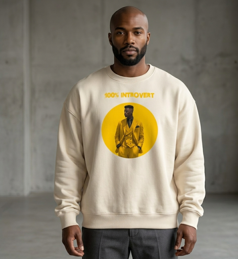 Xantho Philos™ Oversized Sweatshirt in Dust for men, soft neutral sweatshirt with a relaxed oversized fit