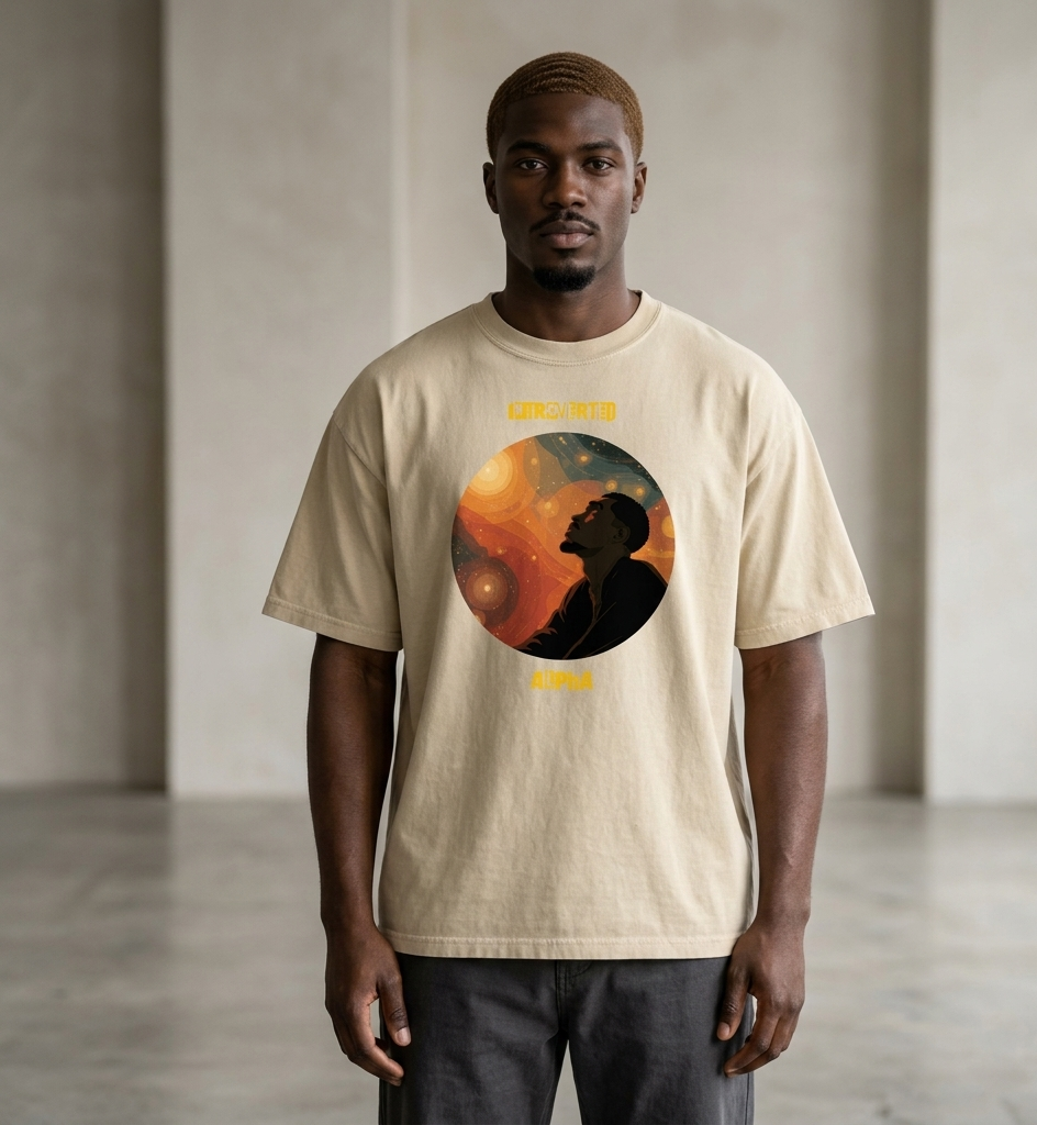 IntrovertedAlpha™ Oversized Faded T-Shirt — ISTJ Edition 016