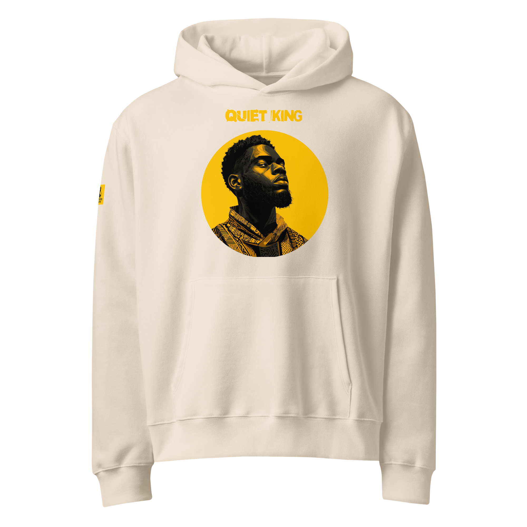Xantho Philos™ Oversized Hoodie in Dust for men, soft neutral heavyweight hoodie with a relaxed fit