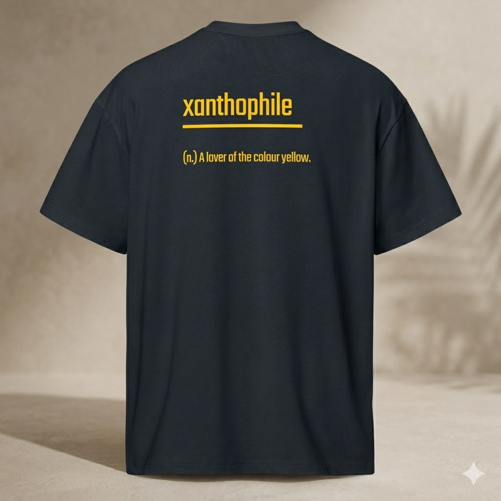 Xantho Philos™ Box Tee in Navy Blazer for men, structured oversized T-shirt with premium streetwear style