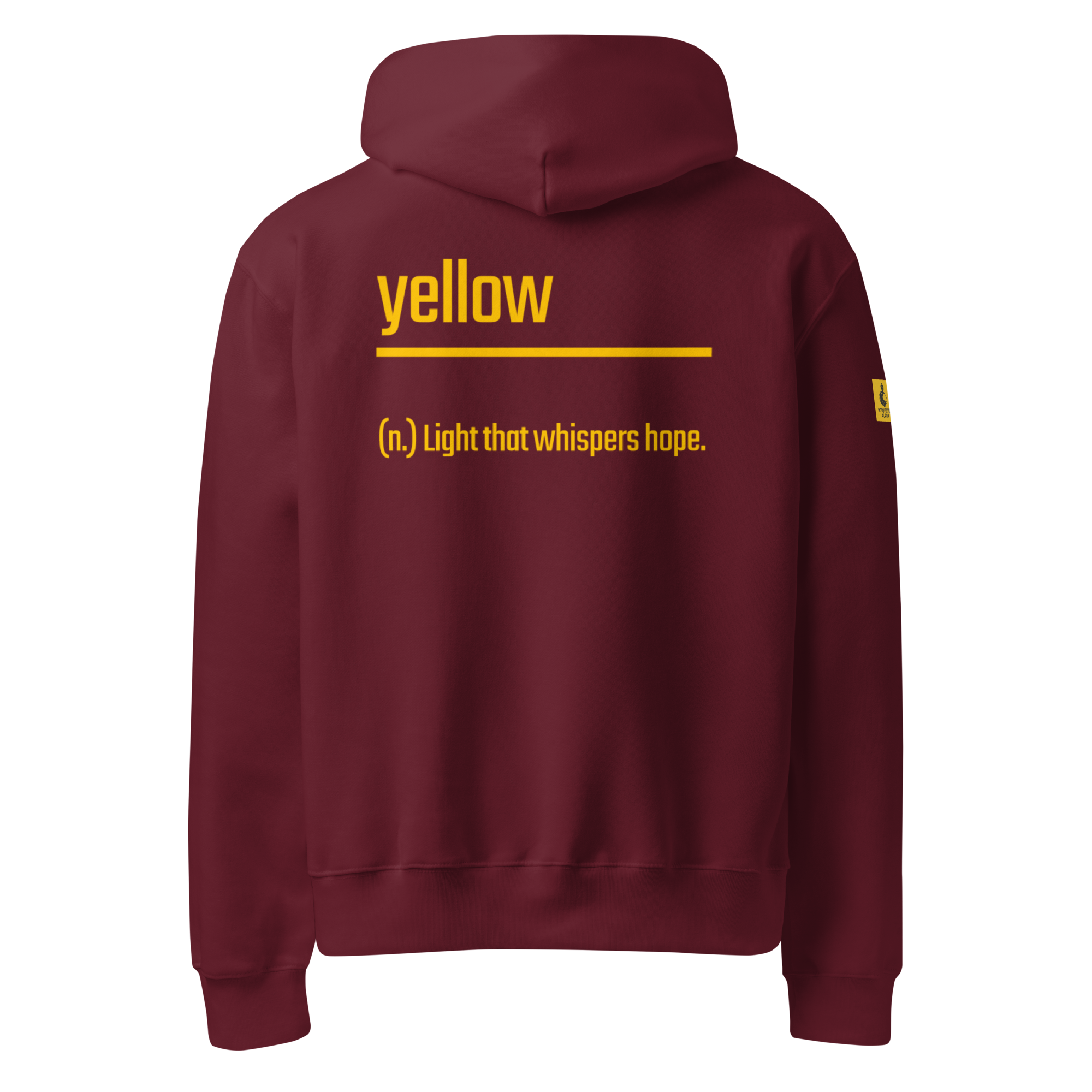 Xantho Philos™ Oversized Hoodie in Maroon for men, premium oversized hoodie with heavyweight comfort