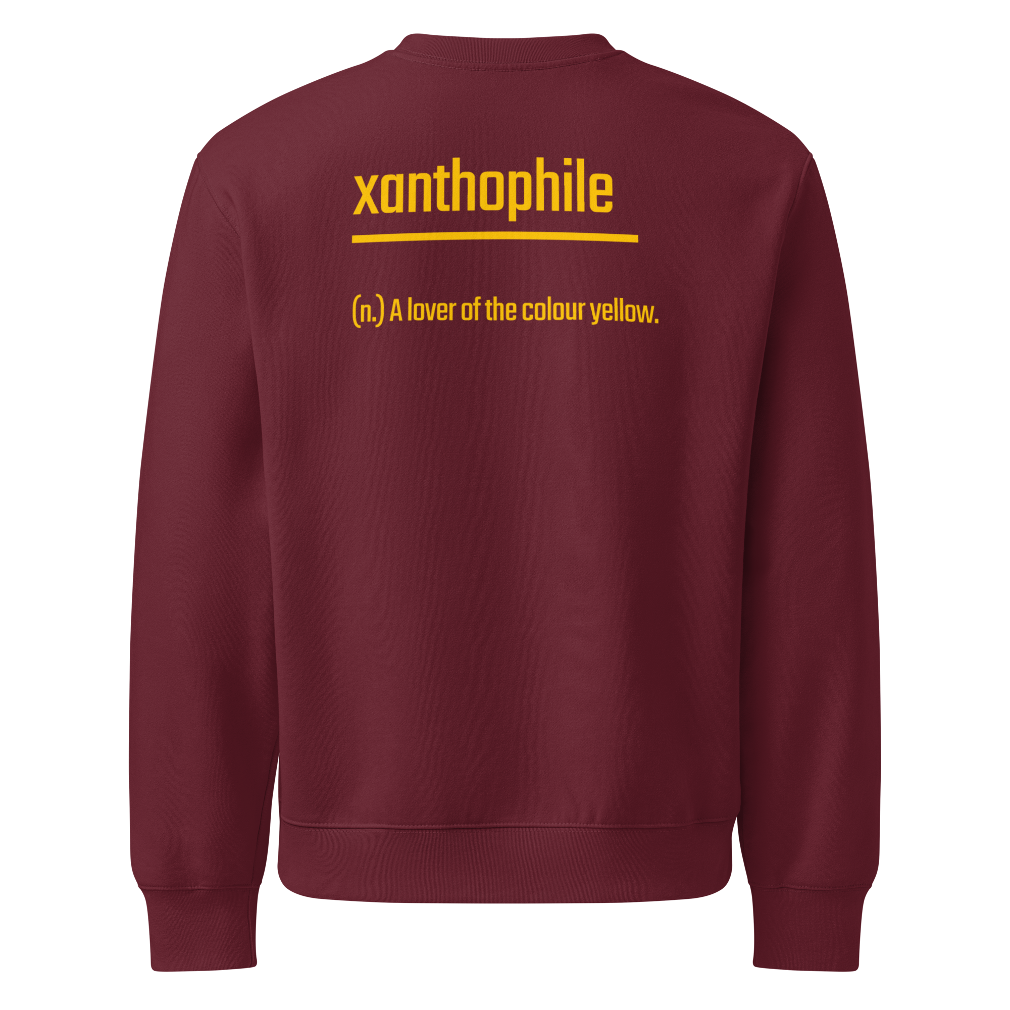 Xantho Philos™ Oversized Sweatshirt in Maroon for men, rich-toned oversized sweatshirt with heavyweight comfort