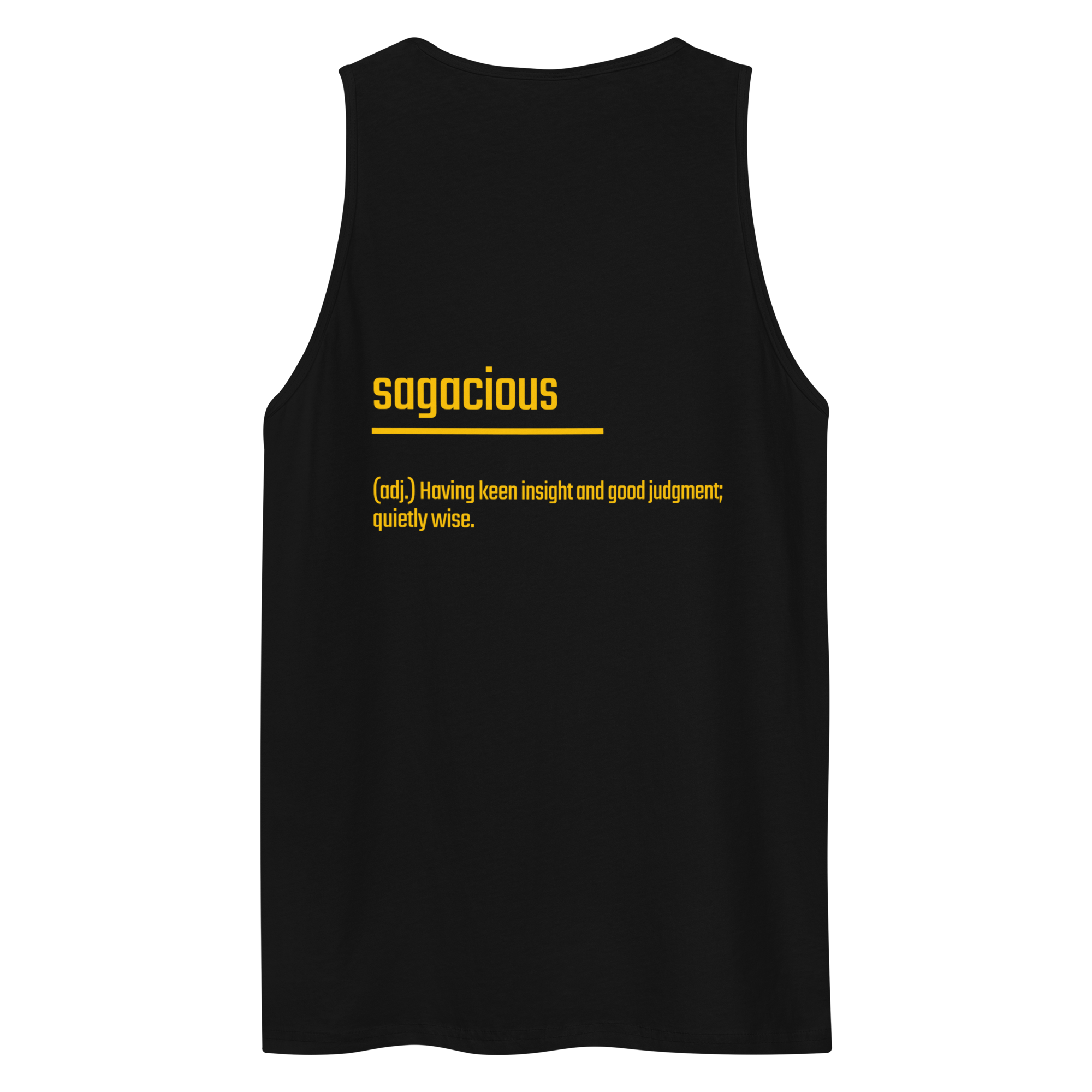 IntrovertedAlpha™ Tank Top in Black for men, premium everyday tank with a clean athletic fit