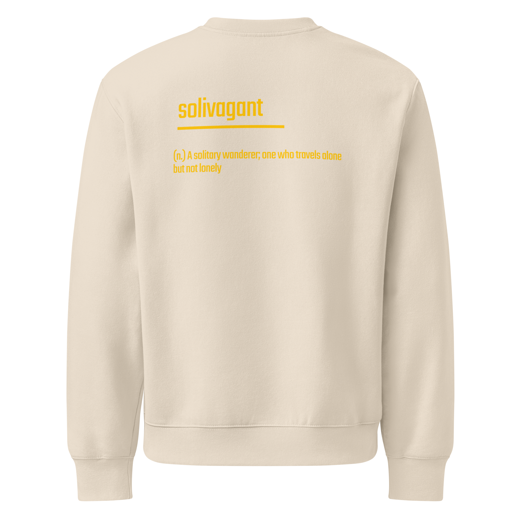 IntrovertedAlpha™ Oversized Sweatshirt in Dust for men, soft neutral sweatshirt with a relaxed oversized fit