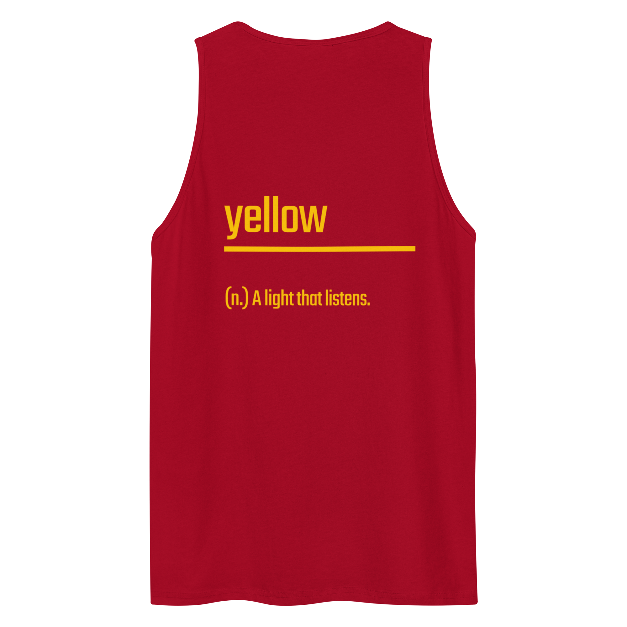 Xantho Philos™ Tank Top in Red for men, bold premium tank top with lightweight streetwear style