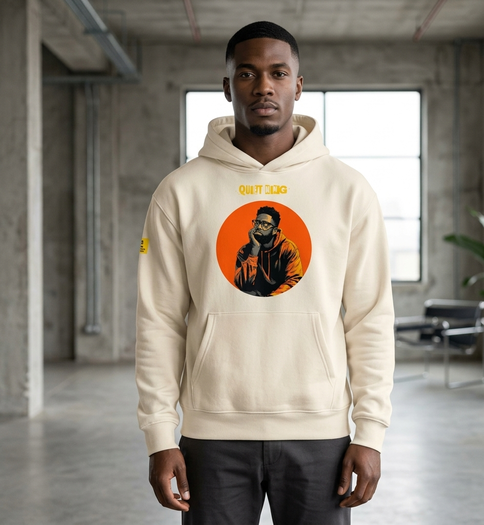 Xantho Philos™ Oversized Hoodie in Dust for men, soft neutral heavyweight hoodie with a relaxed fit