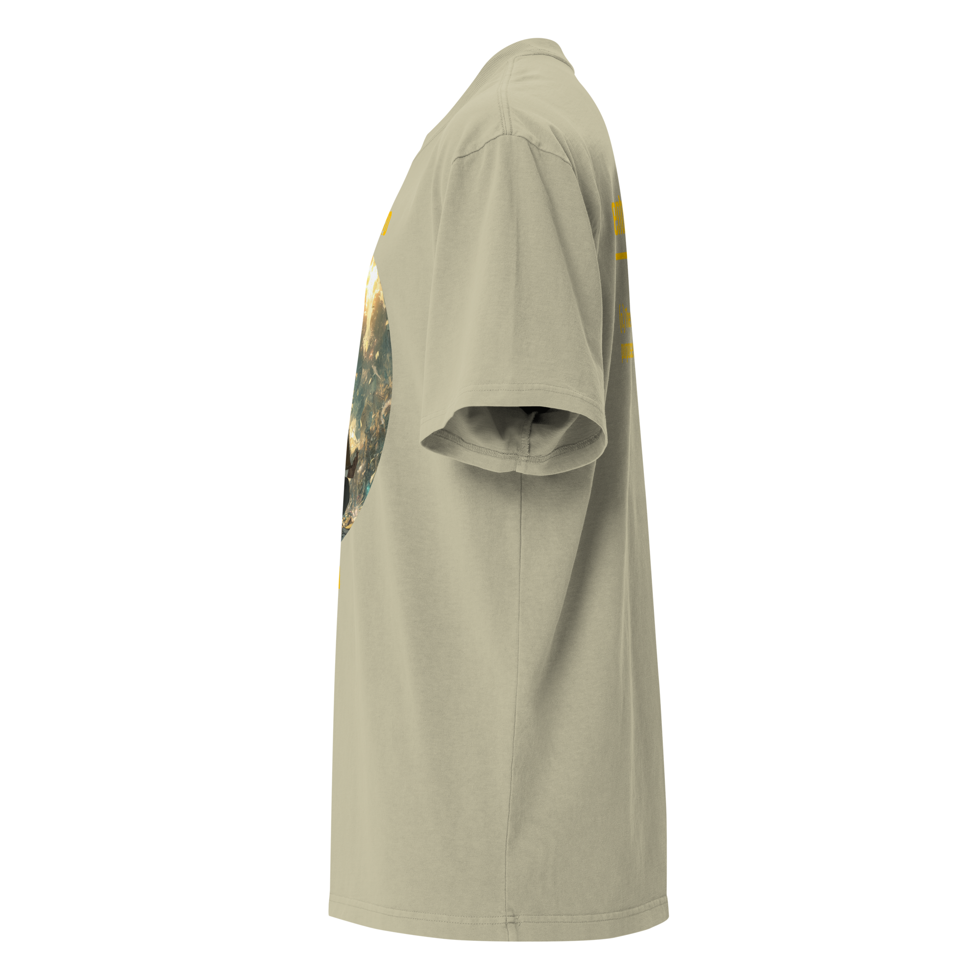 IntrovertedAlpha™ Oversized Faded T-Shirt in Faded Eucalyptus for men, washed green oversized T-shirt with premium casual style