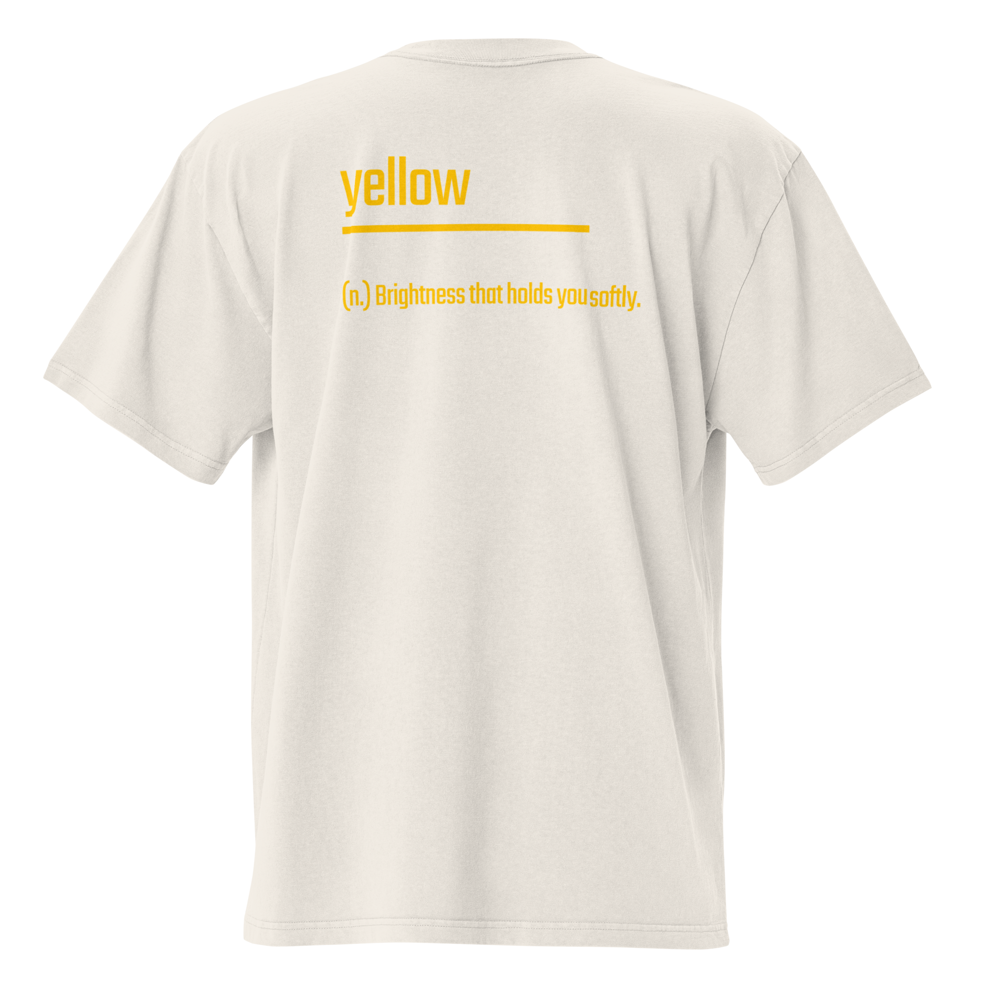 Xantho Philos™ Oversized Faded T-Shirt in Faded Bone for men, soft neutral oversized T-shirt with a minimalist streetwear feel