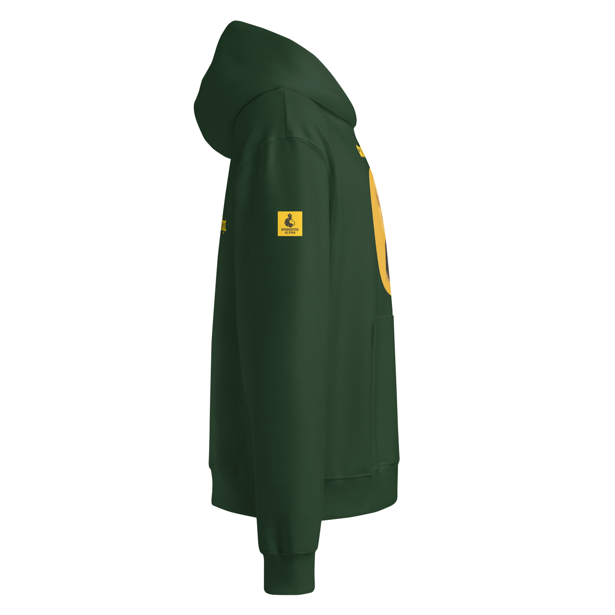 Xantho Philos™ Oversized Hoodie in Forest for men, elevated everyday streetwear with a relaxed oversized fit