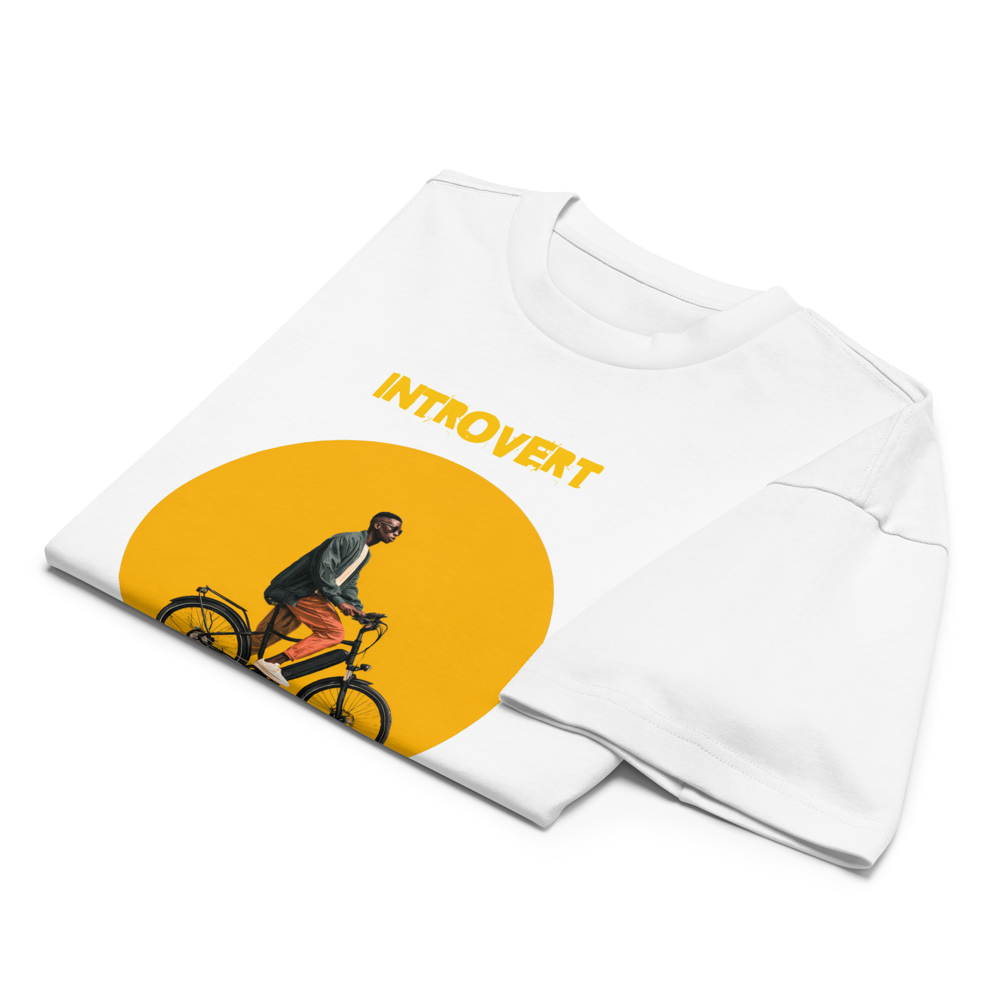 Xantho Philos™ Box Tee in White for men, crisp structured box tee with a clean premium finish