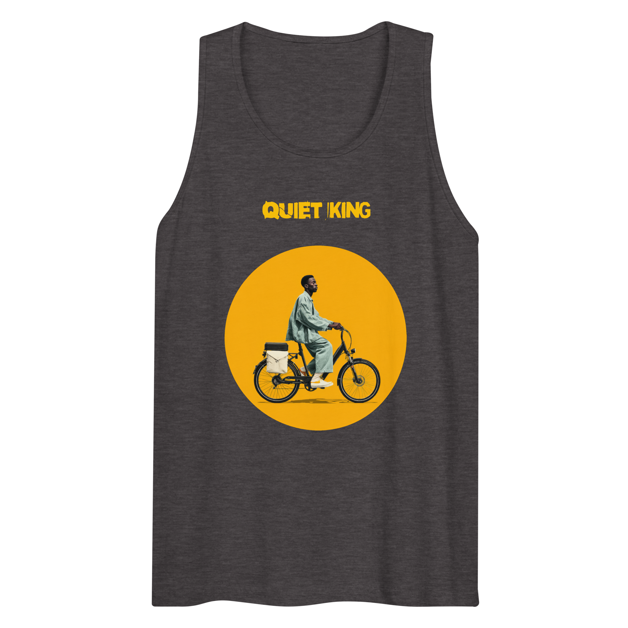Xantho Philos™ Tank Top in Charcoal Heather for men, soft-blend tank top with a clean everyday fit