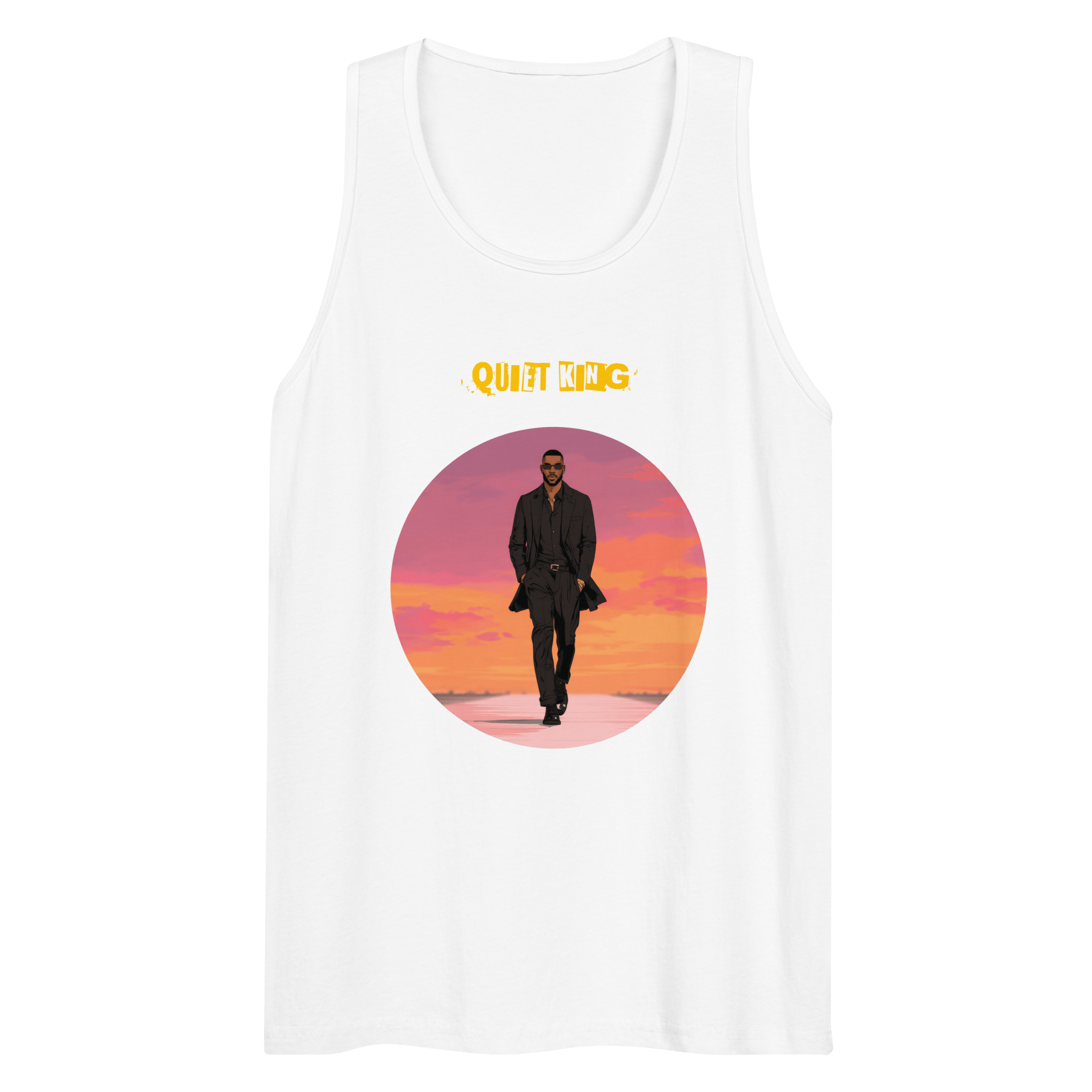 Xantho Philos™ Tank Top in White for men, crisp minimalist tank top with a breathable everyday fit