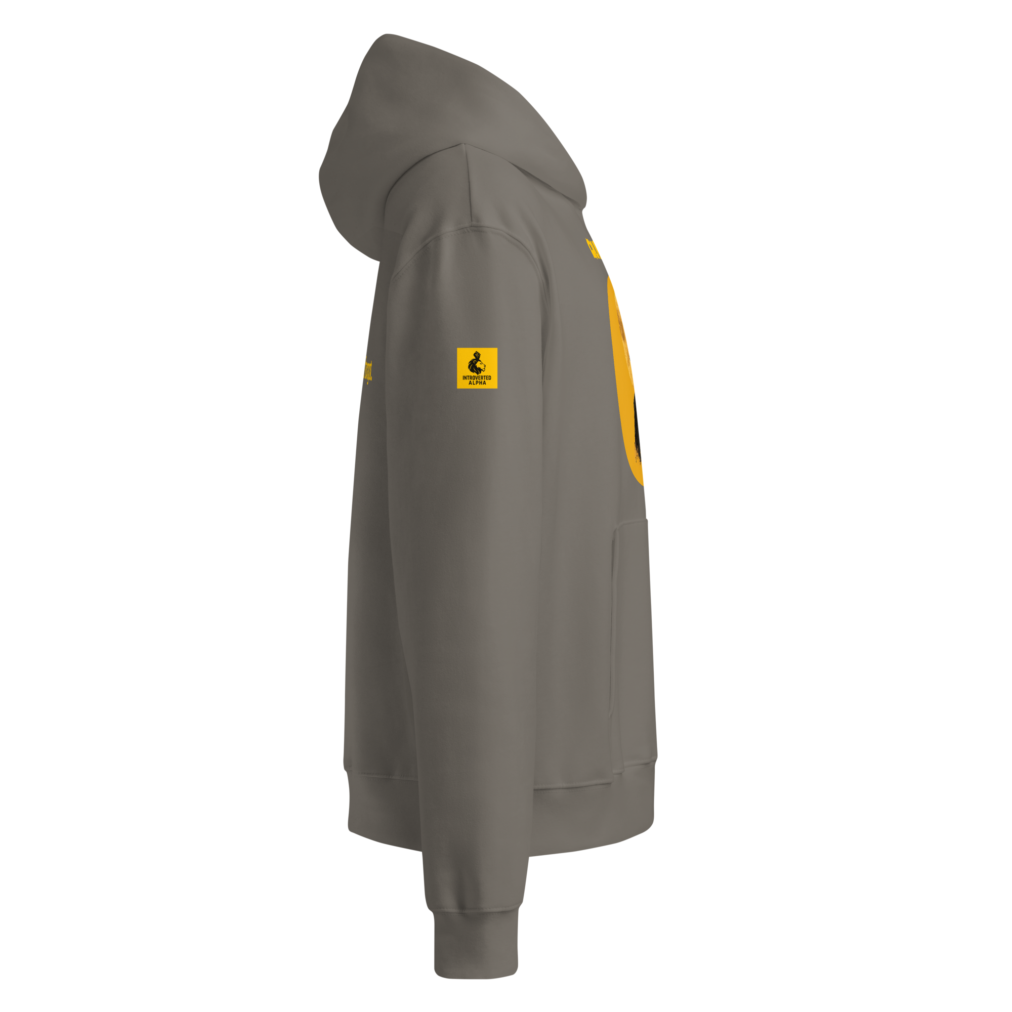 Xantho Philos™ Oversized Hoodie in Asphalt for men, clean minimalist hoodie with premium heavyweight comfort