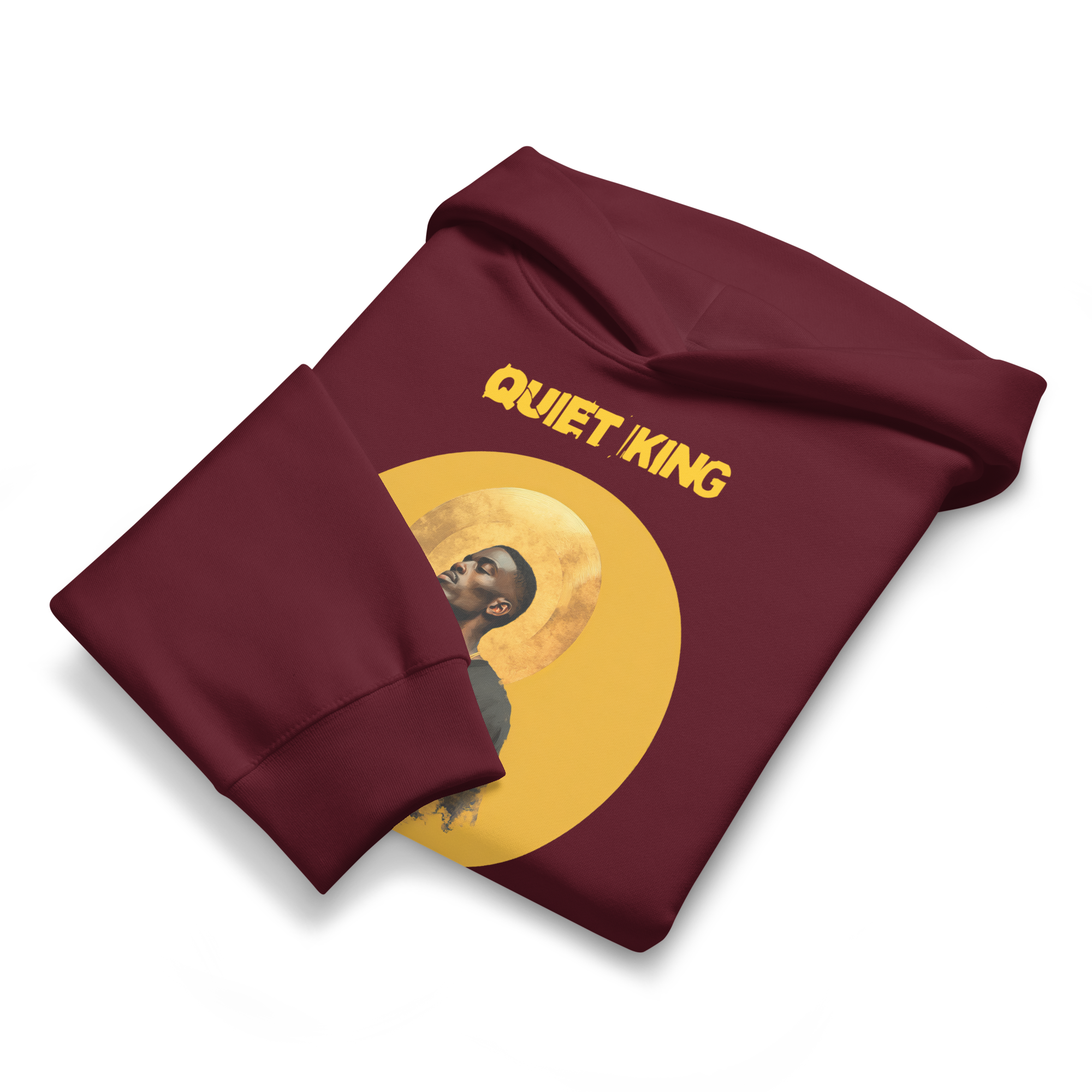 Xantho Philos™ Oversized Hoodie in Maroon for men, premium oversized hoodie with heavyweight comfort