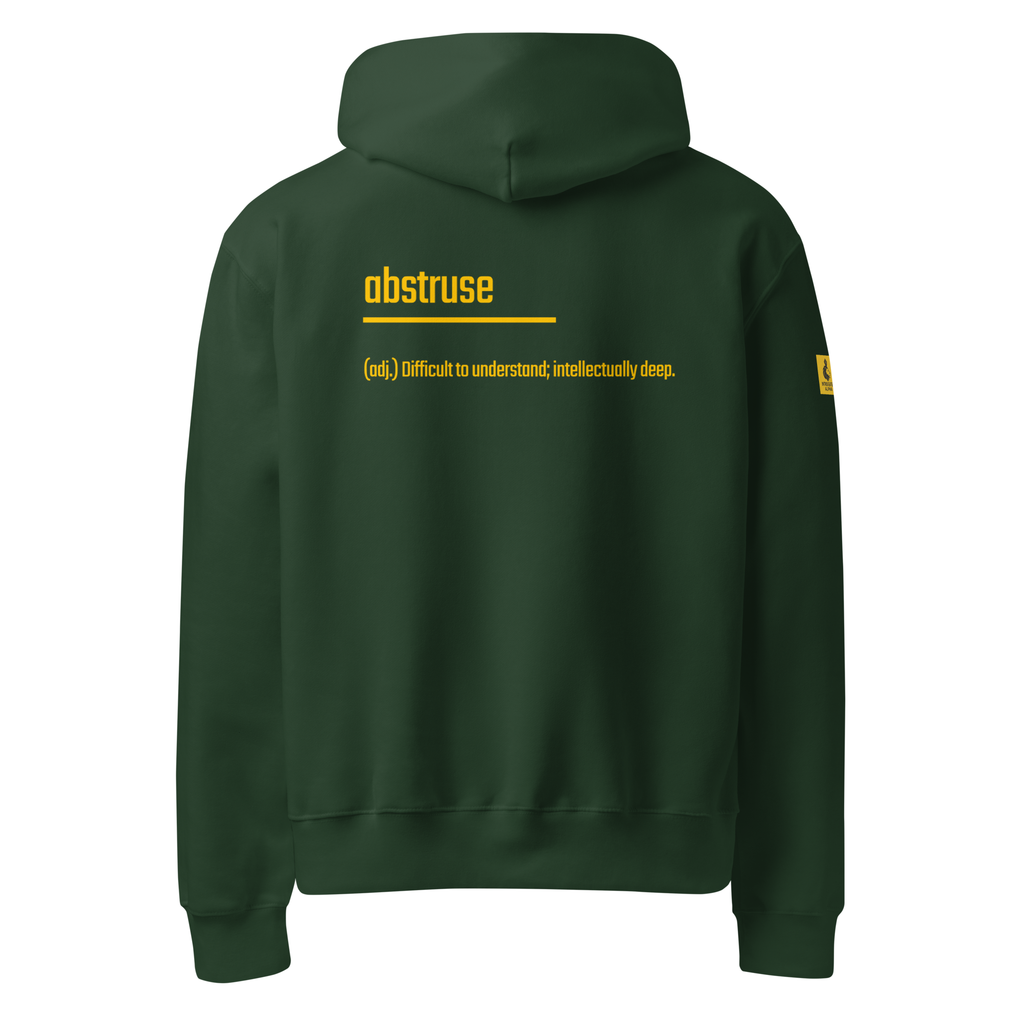 Xantho Philos™ Oversized Hoodie in Forest for men, elevated everyday streetwear with a relaxed oversized fit