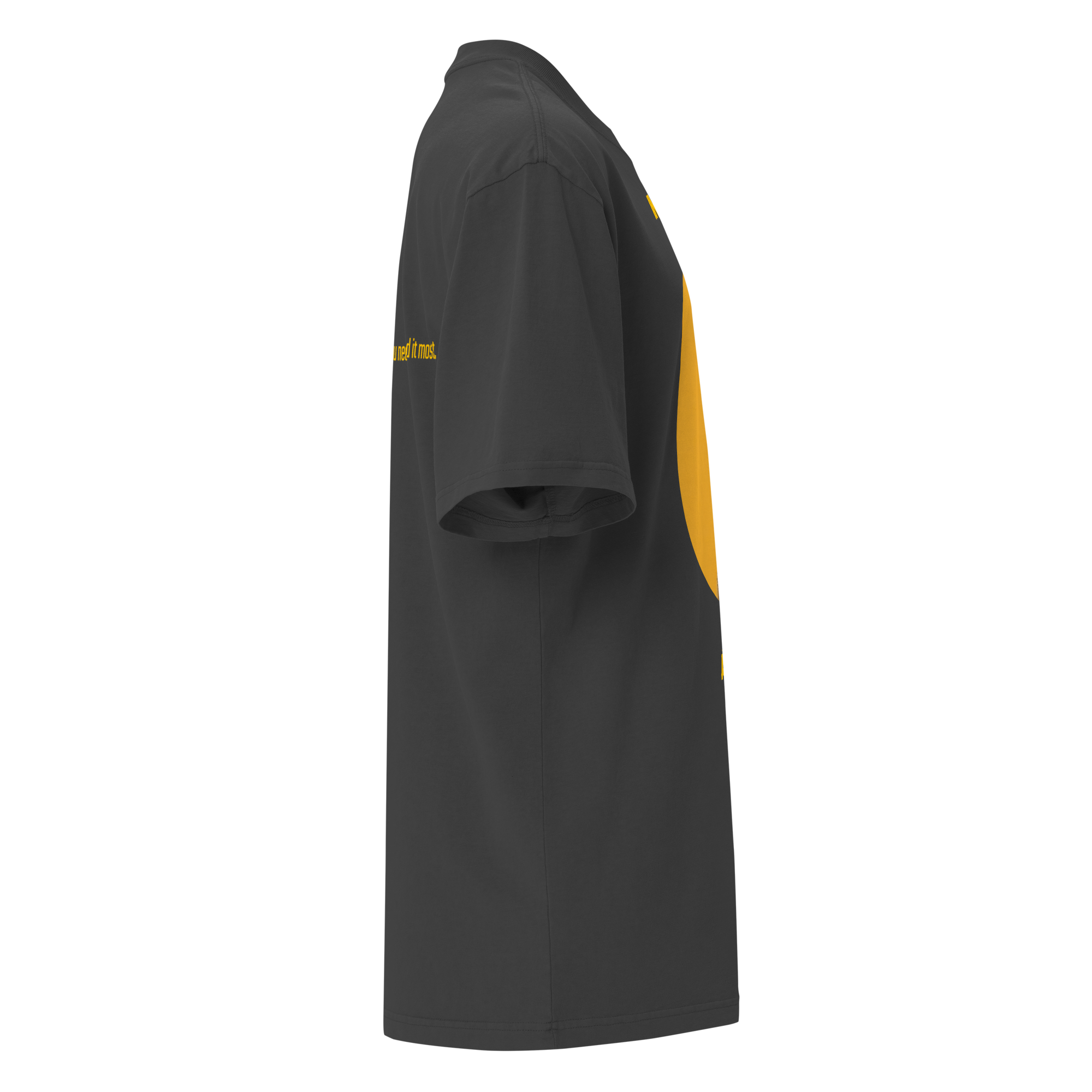 Xantho Philos™ Oversized Faded T-Shirt in Faded Black for men, vintage-wash streetwear with a relaxed oversized fit