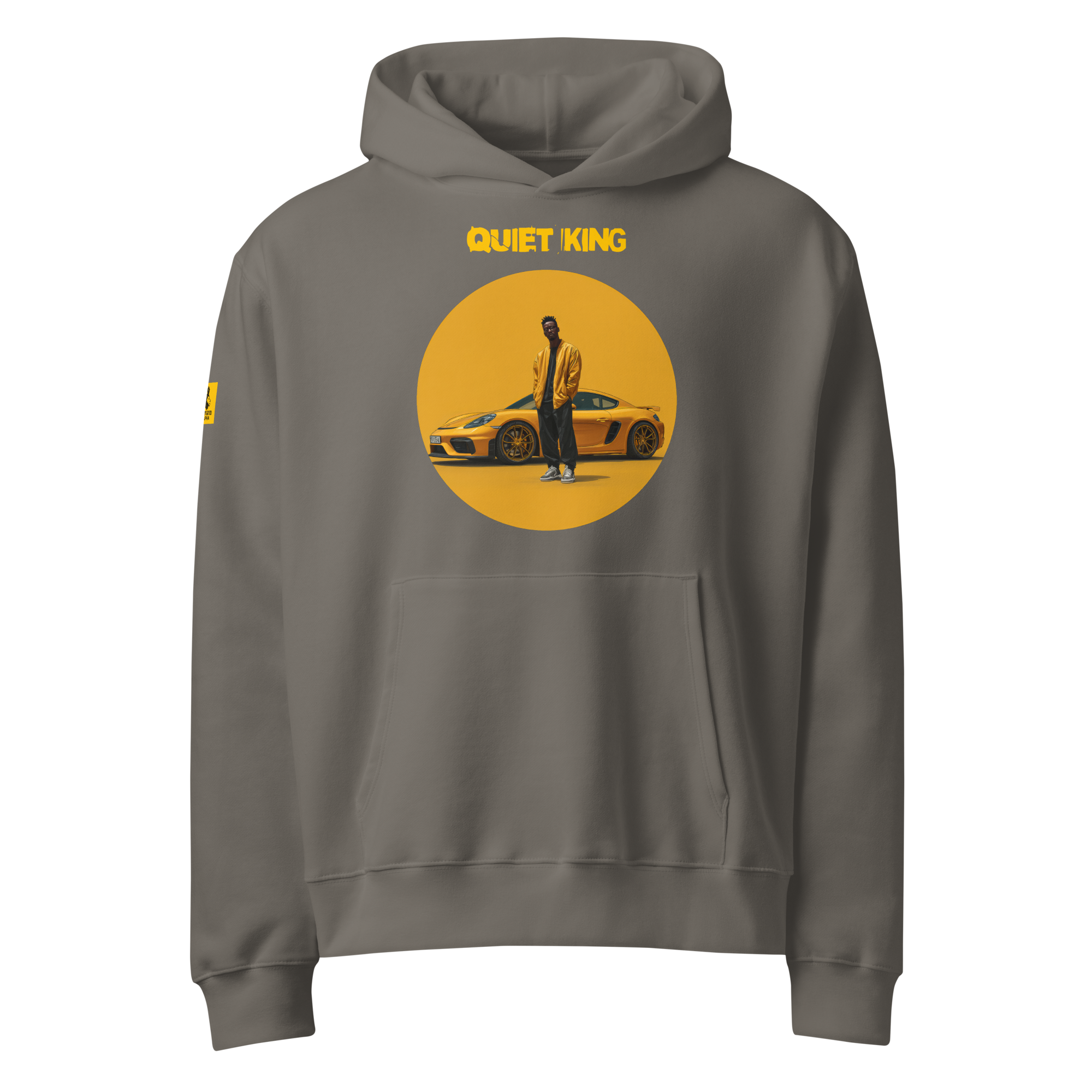 Xantho Philos™ Oversized Hoodie in Asphalt for men, clean minimalist hoodie with premium heavyweight comfort