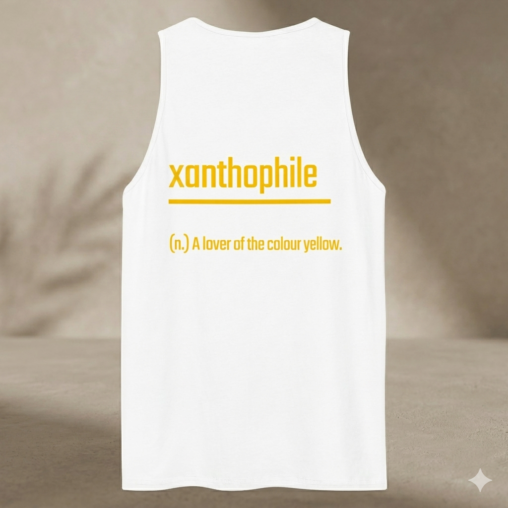 Xantho Philos™ Tank Top in White for men, crisp minimalist tank top with a breathable everyday fit