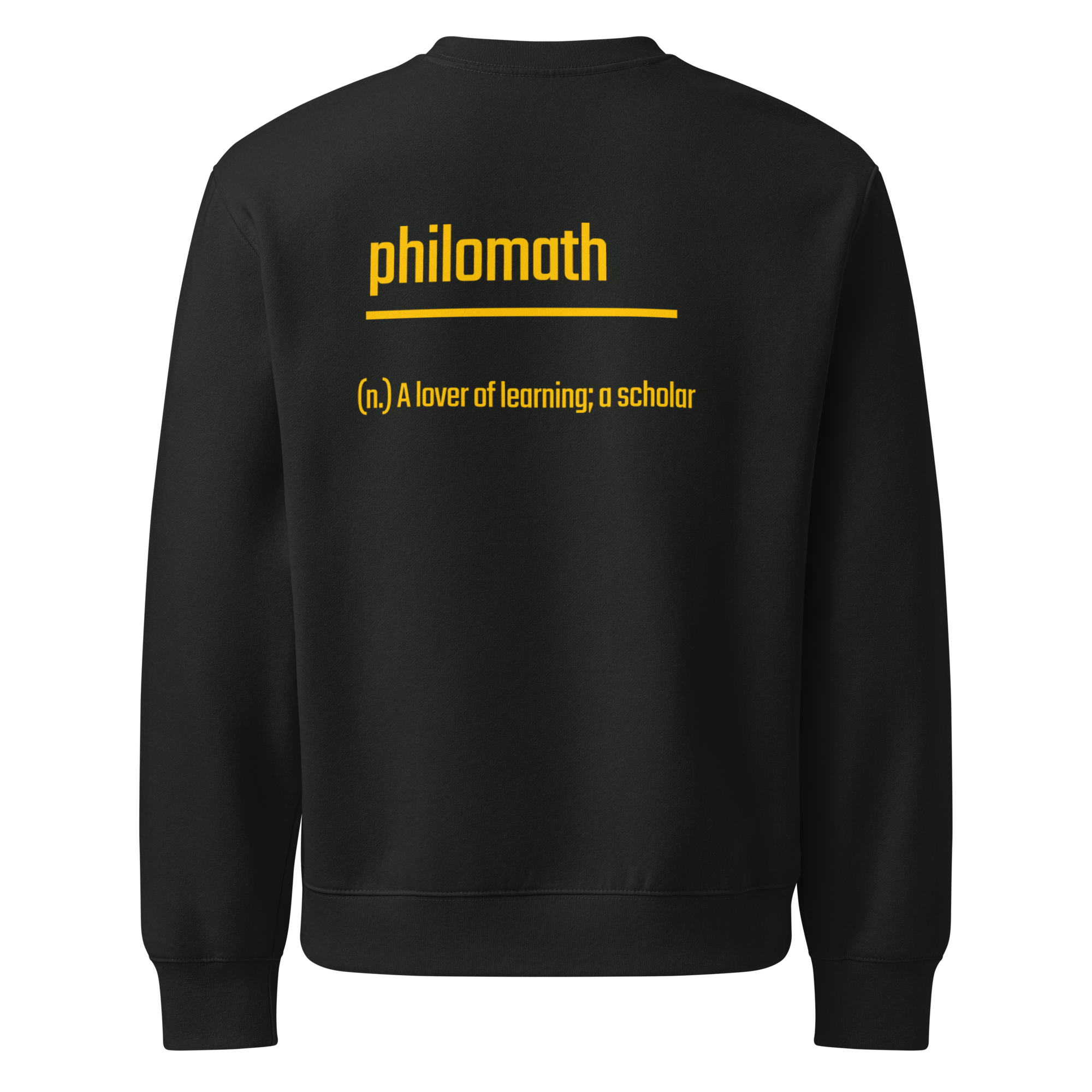 Xantho Philos™ Oversized Sweatshirt in Vintage Black for men, washed heavyweight sweatshirt with a relaxed oversized fit
