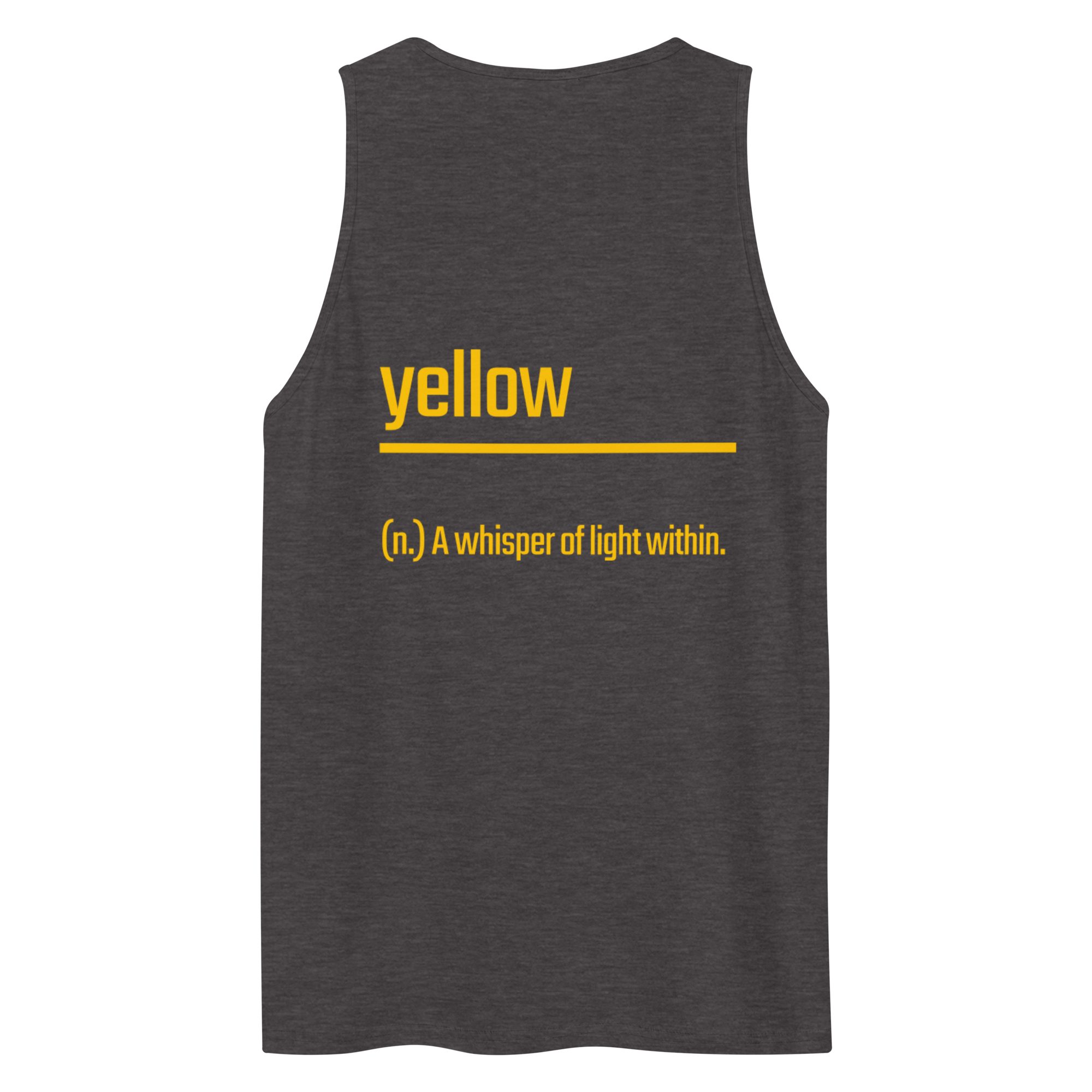 Xantho Philos™ Tank Top in Charcoal Heather for men, soft-blend tank top with a clean everyday fit