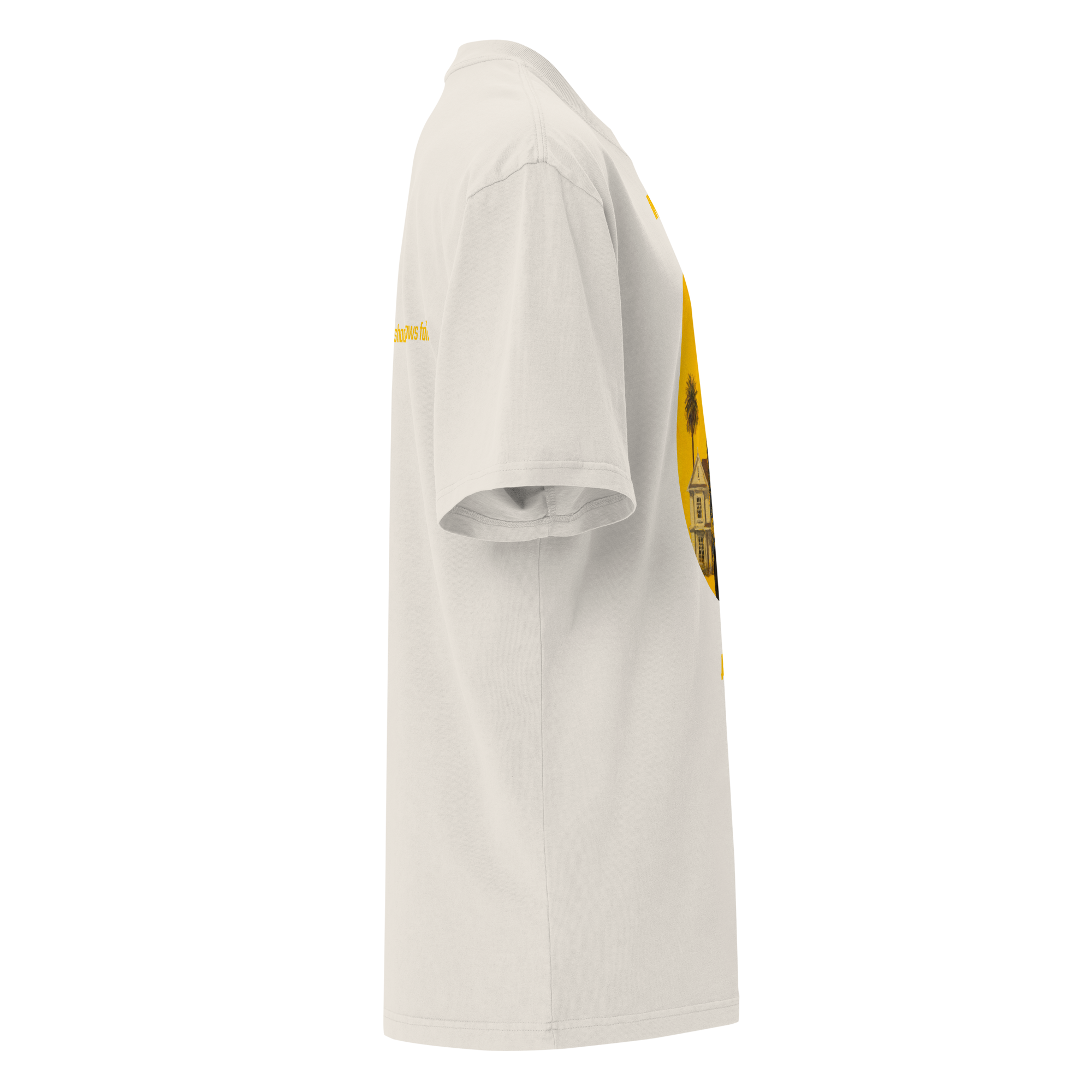 Xantho Philos™ Oversized Faded T-Shirt in Faded Bone for men, soft neutral oversized T-shirt with a minimalist streetwear feel