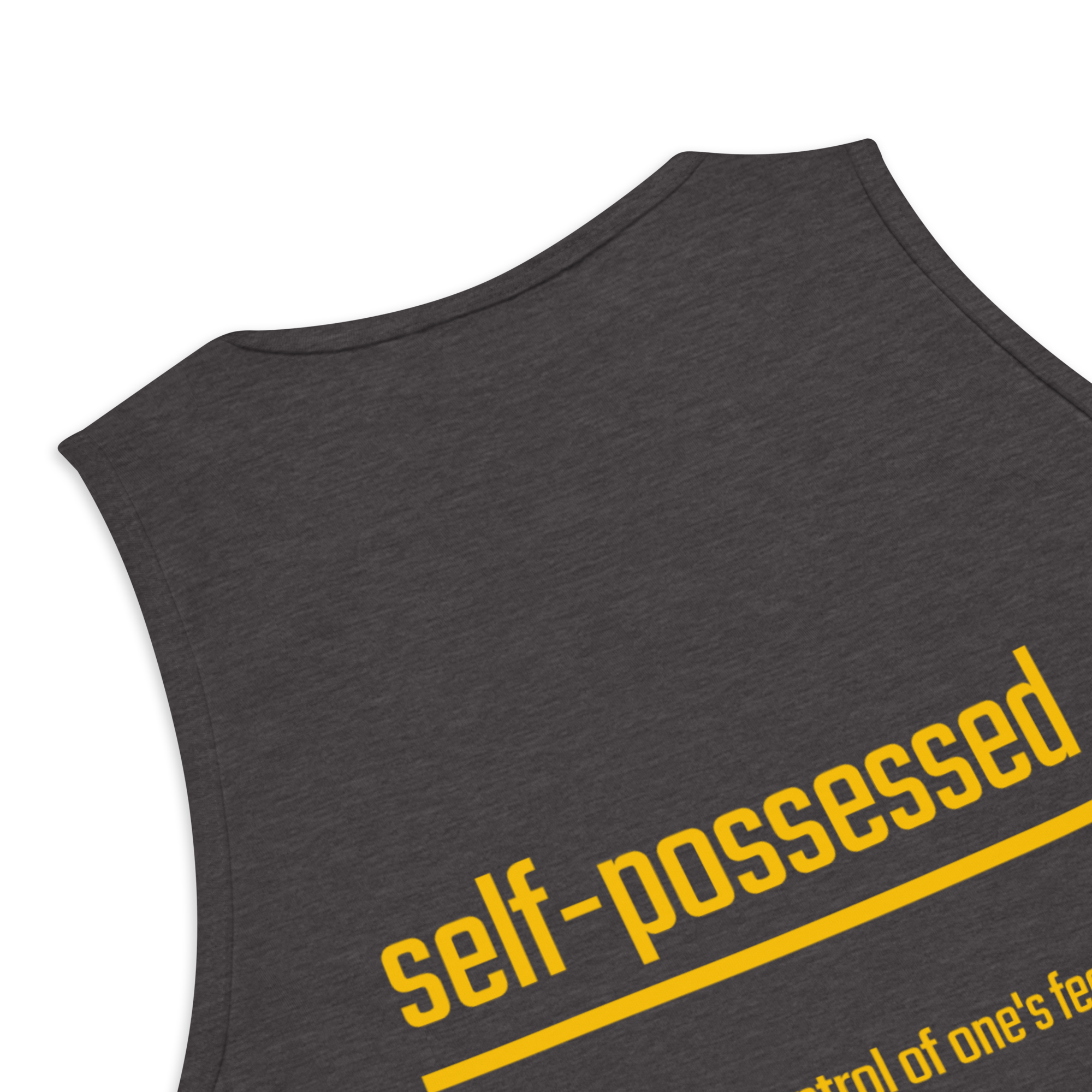 IntrovertedAlpha™ Tank Top in Charcoal Heather for men, soft-blend tank top with a clean everyday fit