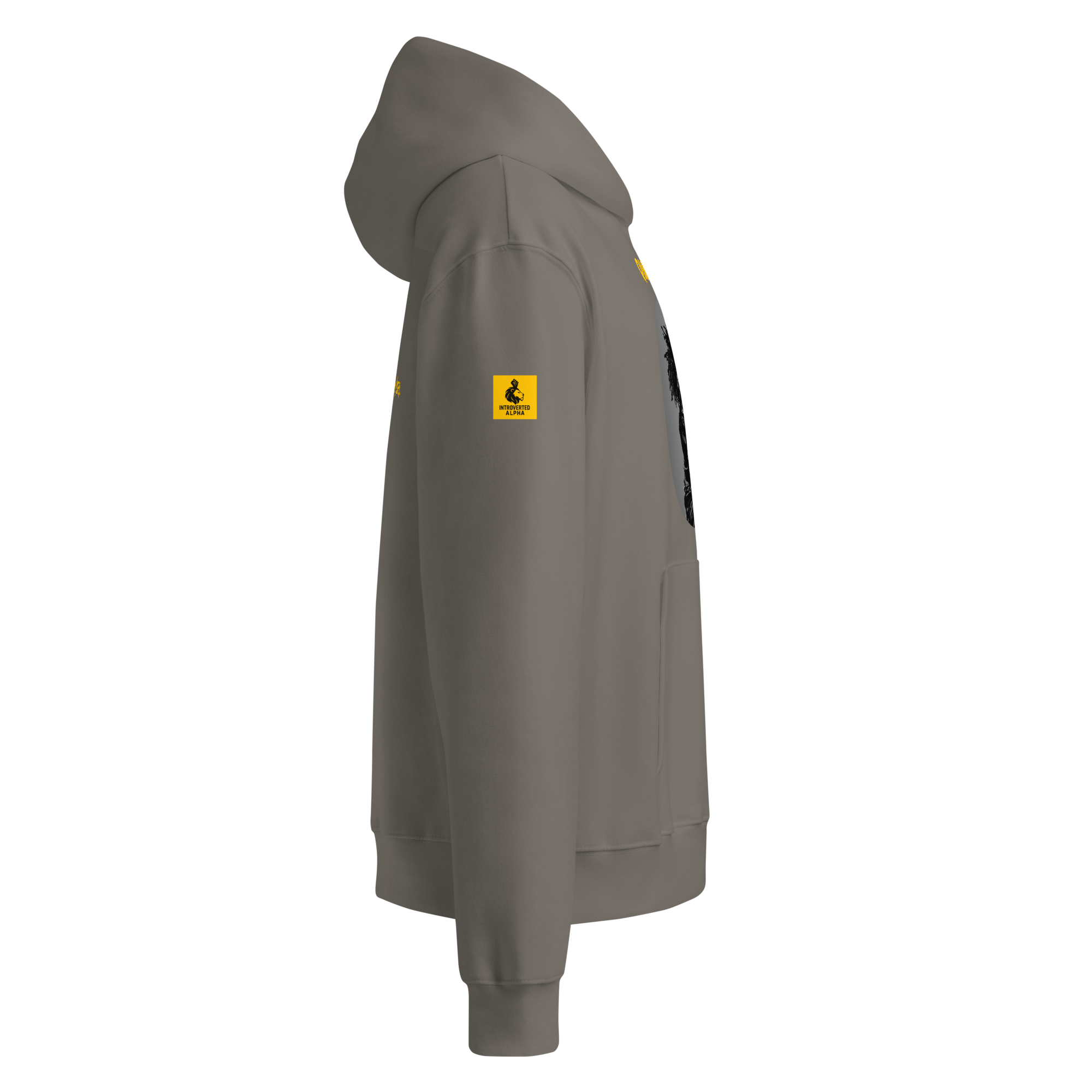 Xantho Philos™ Oversized Hoodie in Asphalt for men, clean minimalist hoodie with premium heavyweight comfort