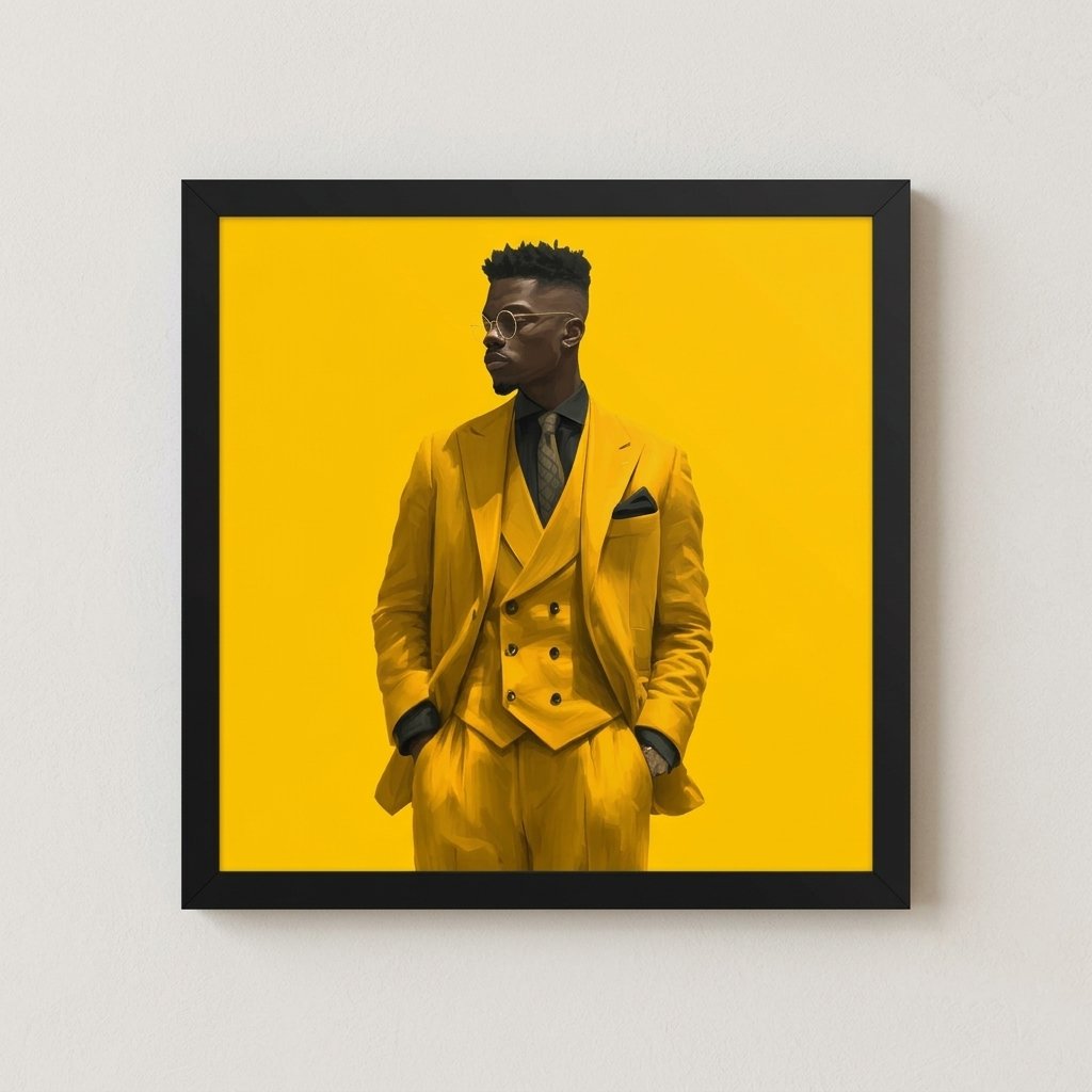Dress for the Life You Mean — Premium Luster Framed Wall Art