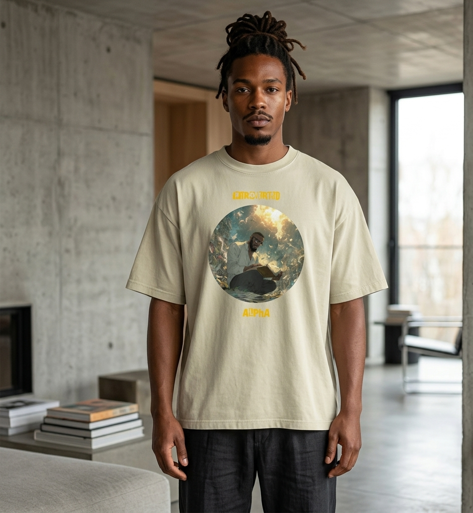 IntrovertedAlpha™ Oversized Faded T-Shirt — ISTJ Edition 019