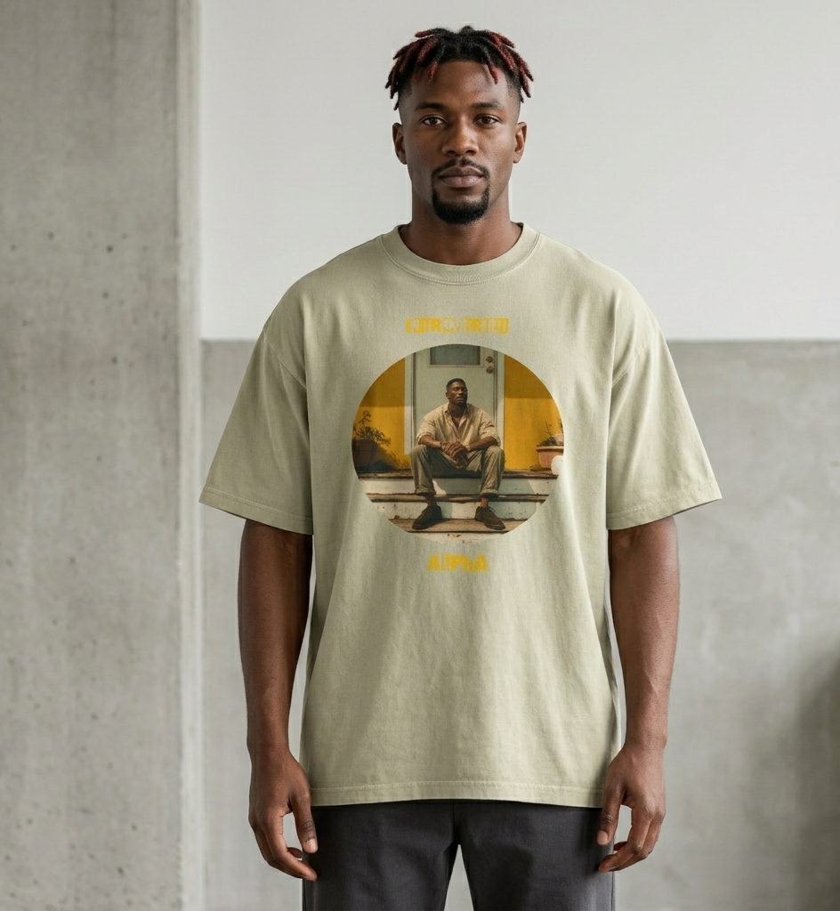 IntrovertedAlpha™ Oversized Faded T-Shirt — ISTJ Edition 037