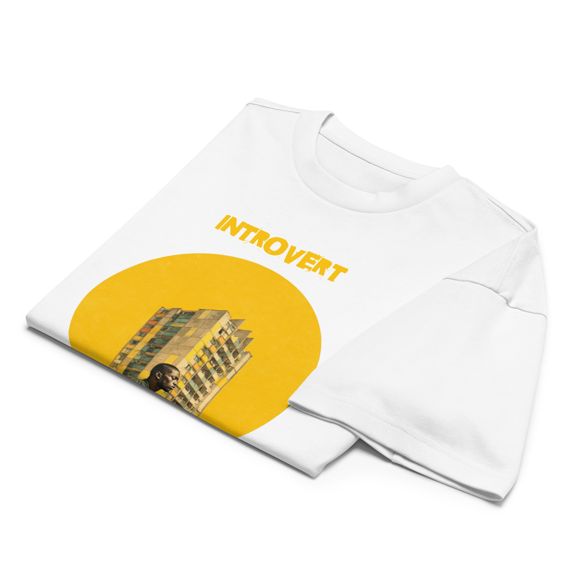 Xantho Philos™ Box Tee in White for men, crisp structured box tee with a clean premium finish
