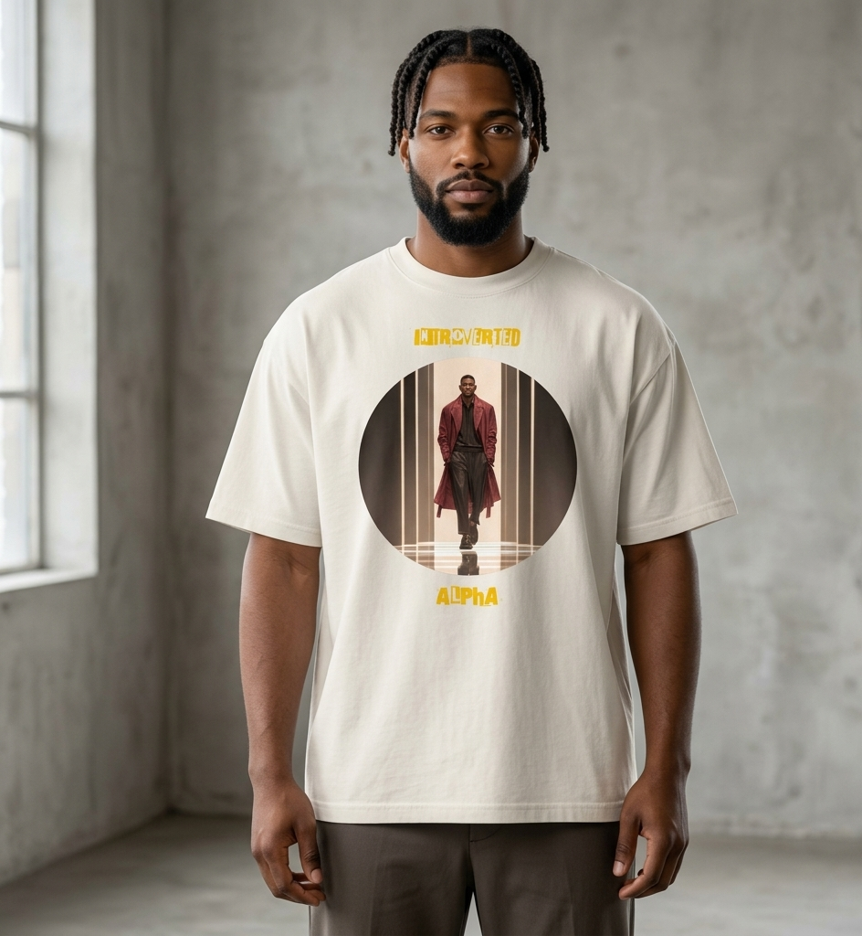 Xantho Philos™ Oversized Faded T-Shirt in Faded Bone for men, soft neutral oversized T-shirt with a minimalist streetwear feel
